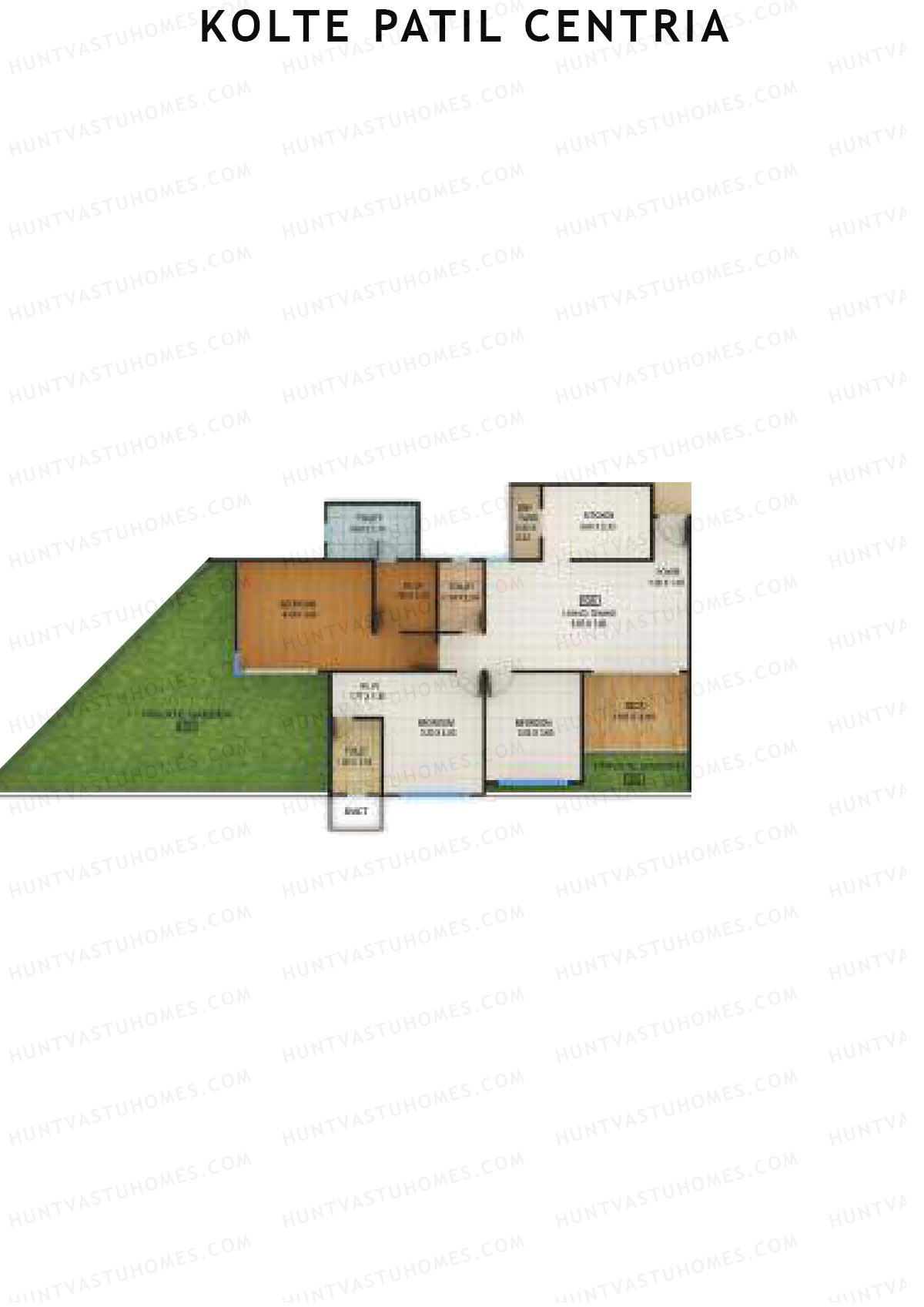 Kolte Patil Centria Wing P Unit 5 Floor Plan