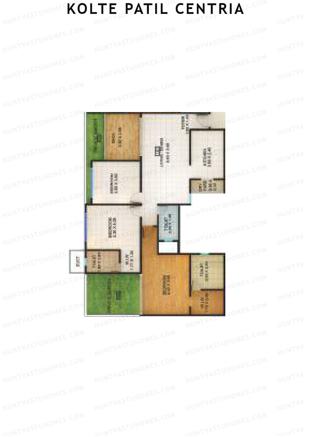 Kolte Patil Centria Wing Q Unit 1 Floor Plan