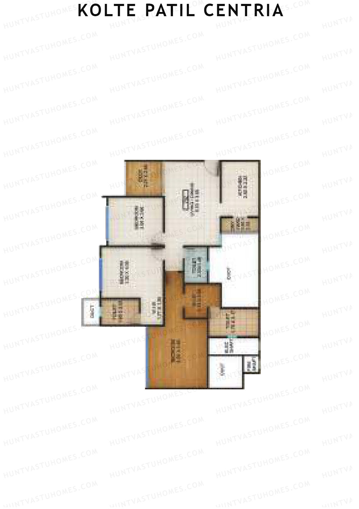 Kolte Patil Centria Wing Q Unit 2 Floor Plan