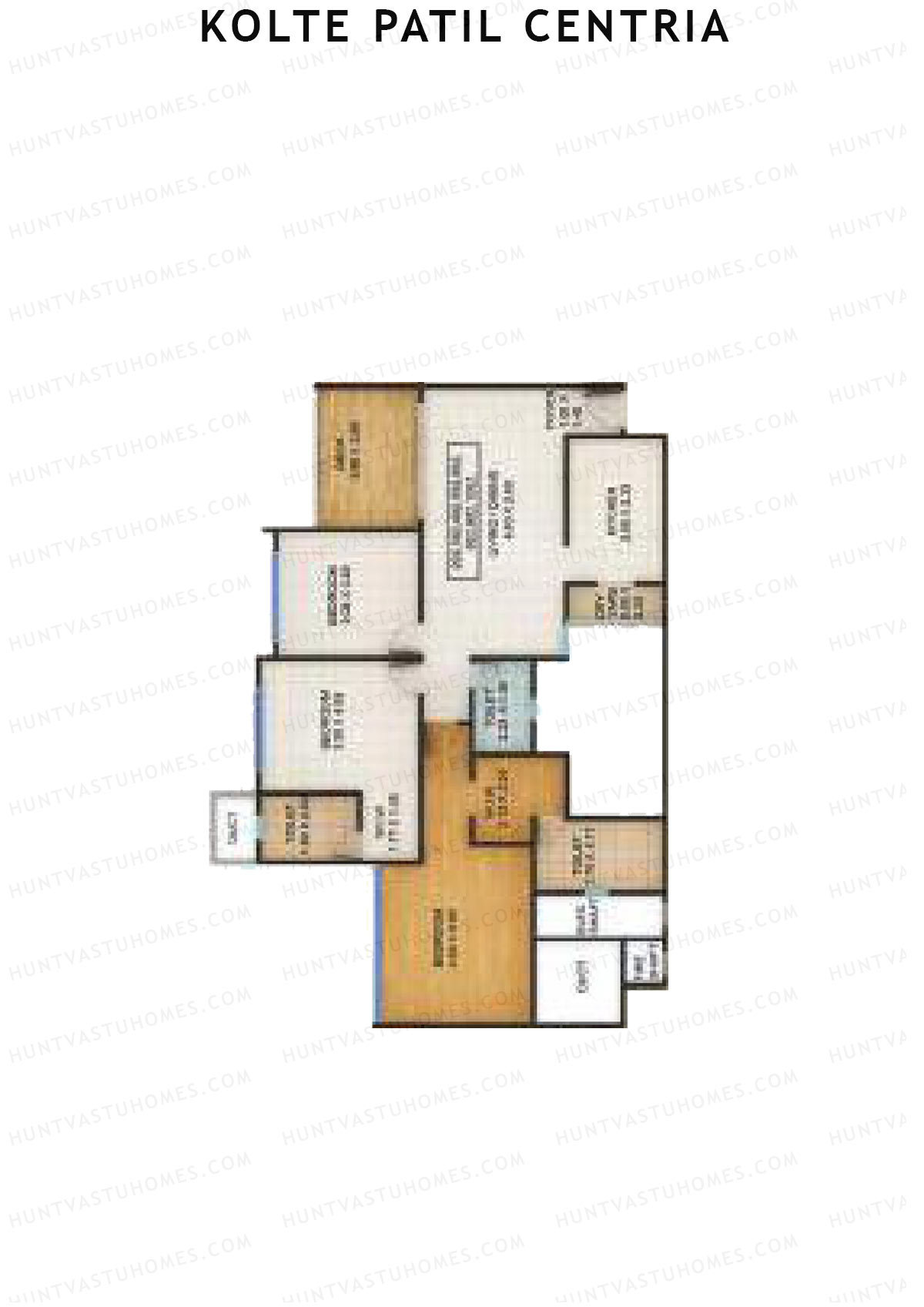 Kolte Patil Centria Wing Q Unit 2 Floor Plan