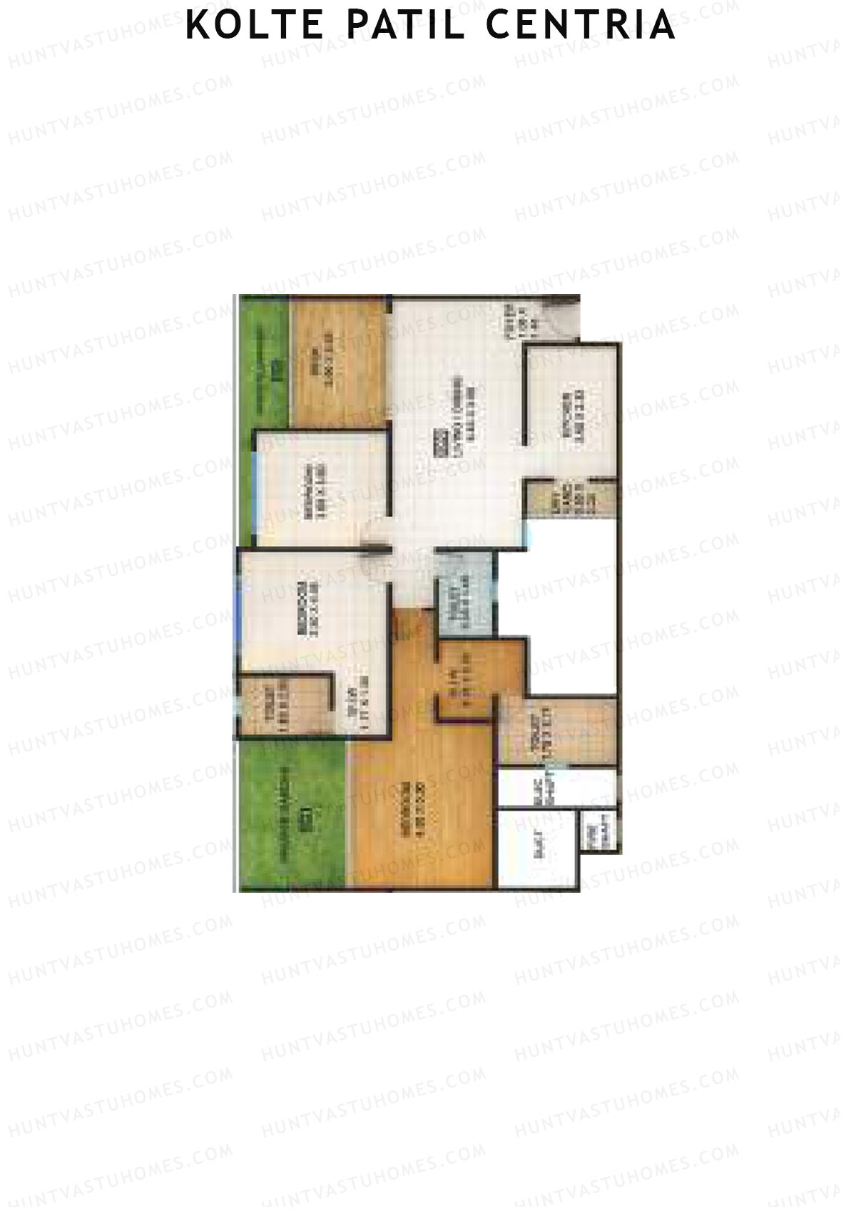 Kolte Patil Centria Wing Q Unit 2 Floor Plan