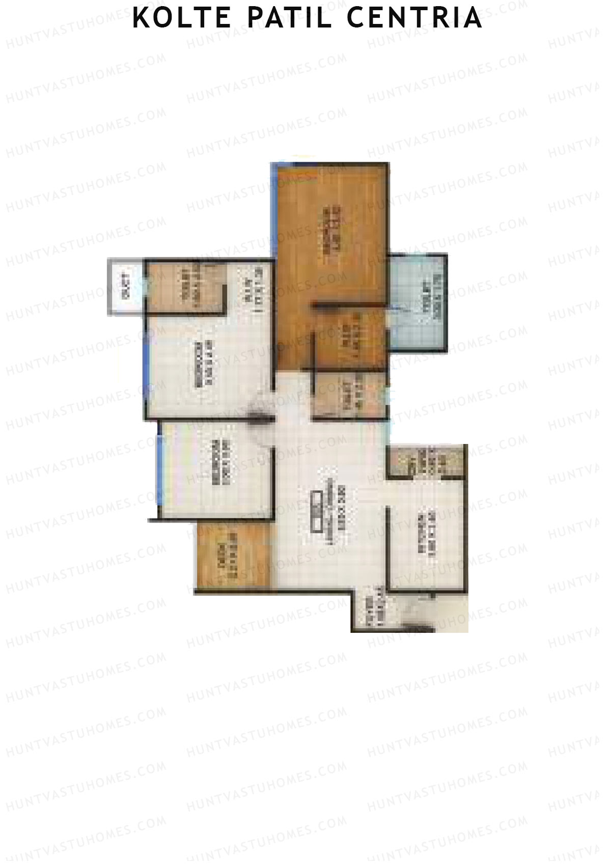 Kolte Patil Centria Wing Q Unit 3 Floor Plan