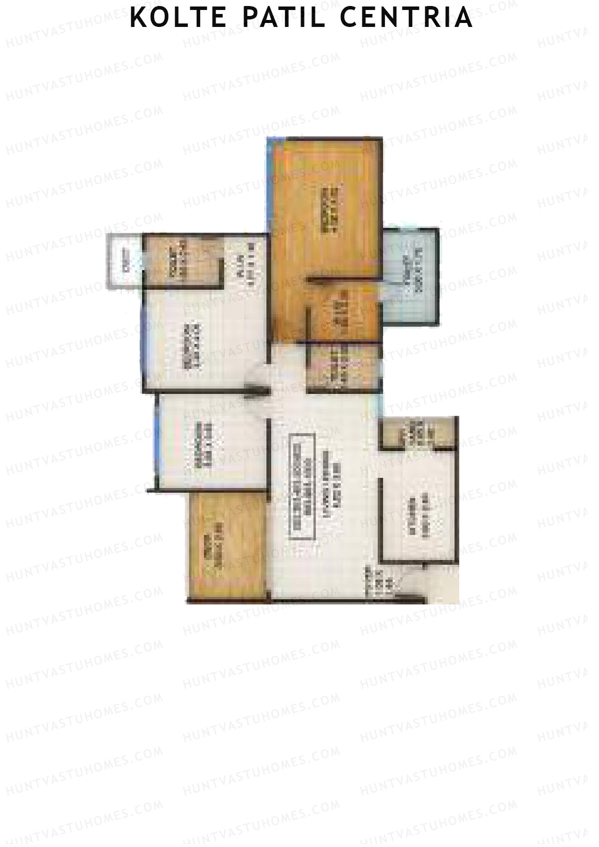Kolte Patil Centria Wing Q Unit 3 Floor Plan