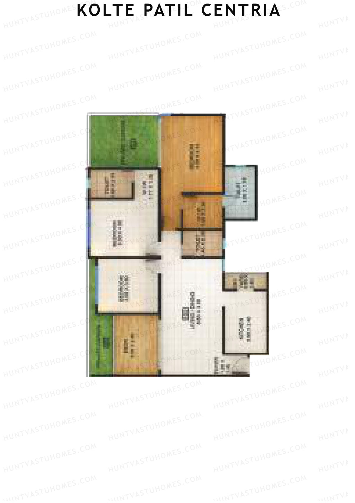 Kolte Patil Centria Wing Q Unit 3 Floor Plan