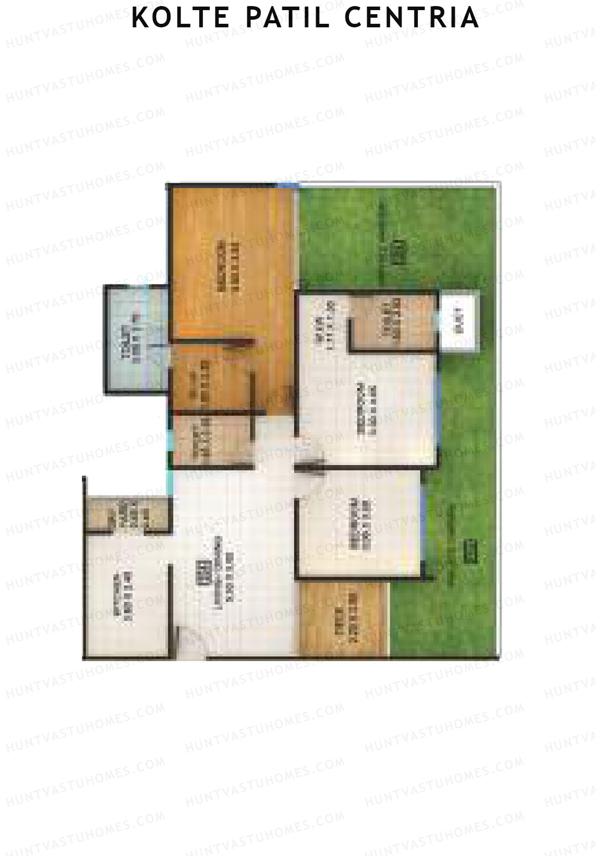 Kolte Patil Centria Wing Q Unit 4 Floor Plan