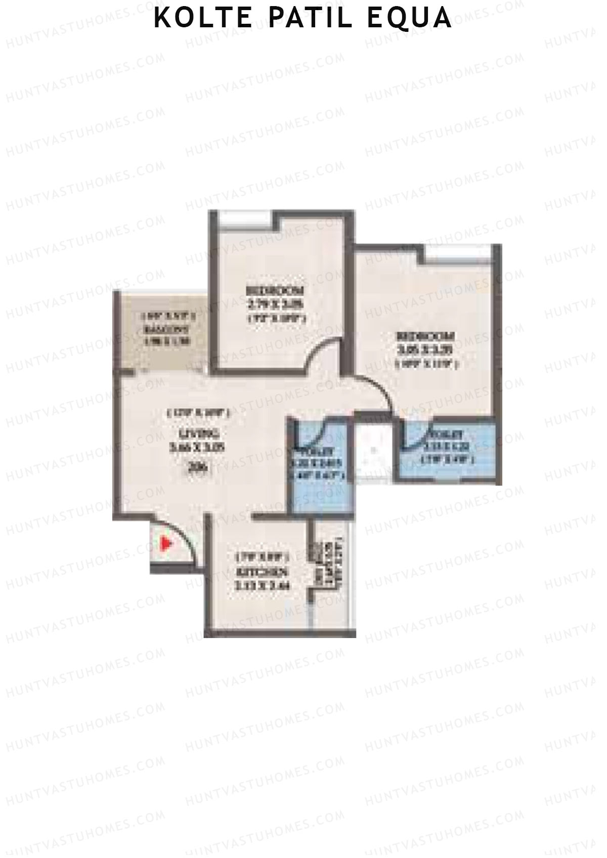 Kolte Patil Equa Wing F Unit 6 Floor Plan