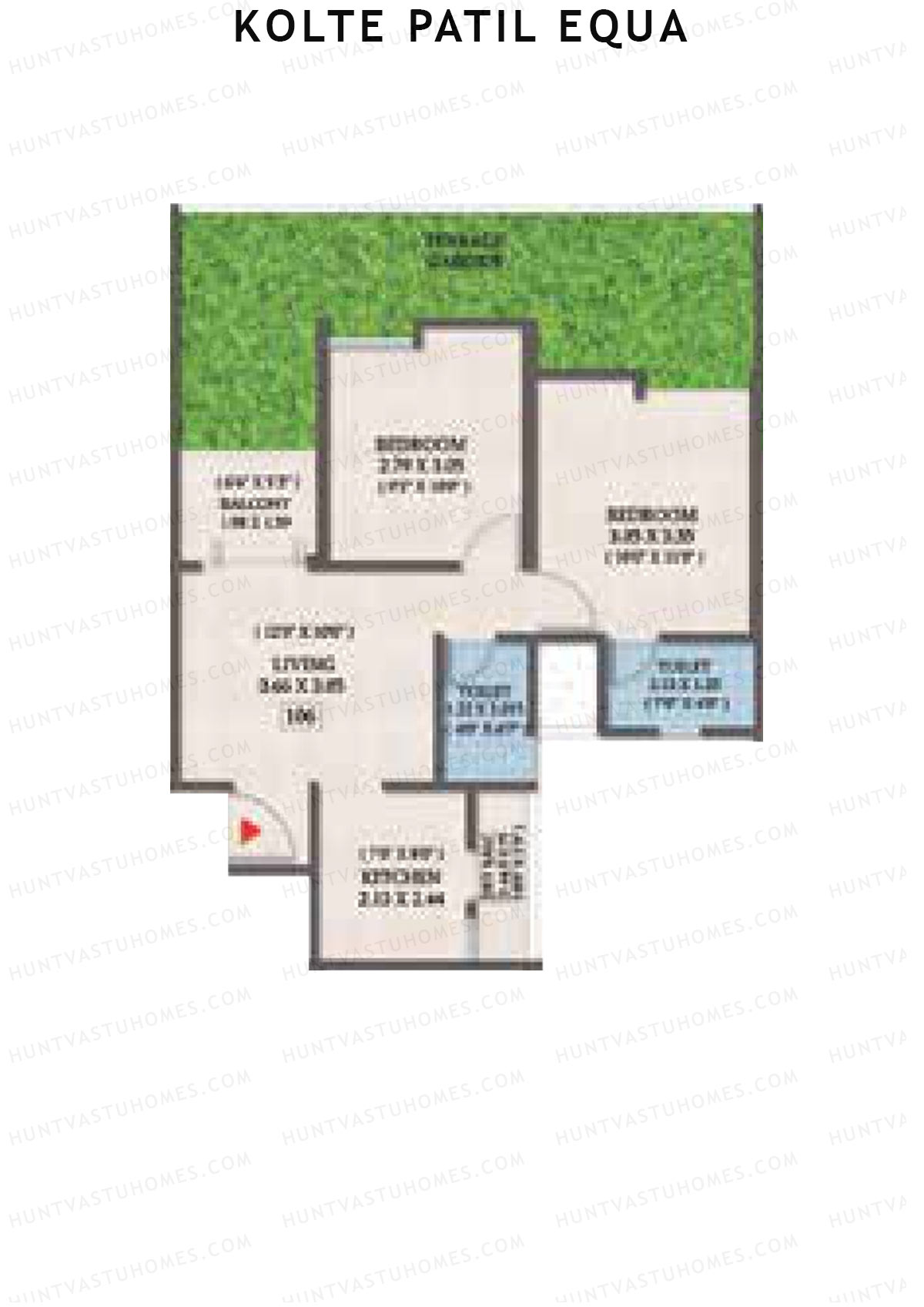 Kolte Patil Equa Wing F Unit 6 Floor Plan