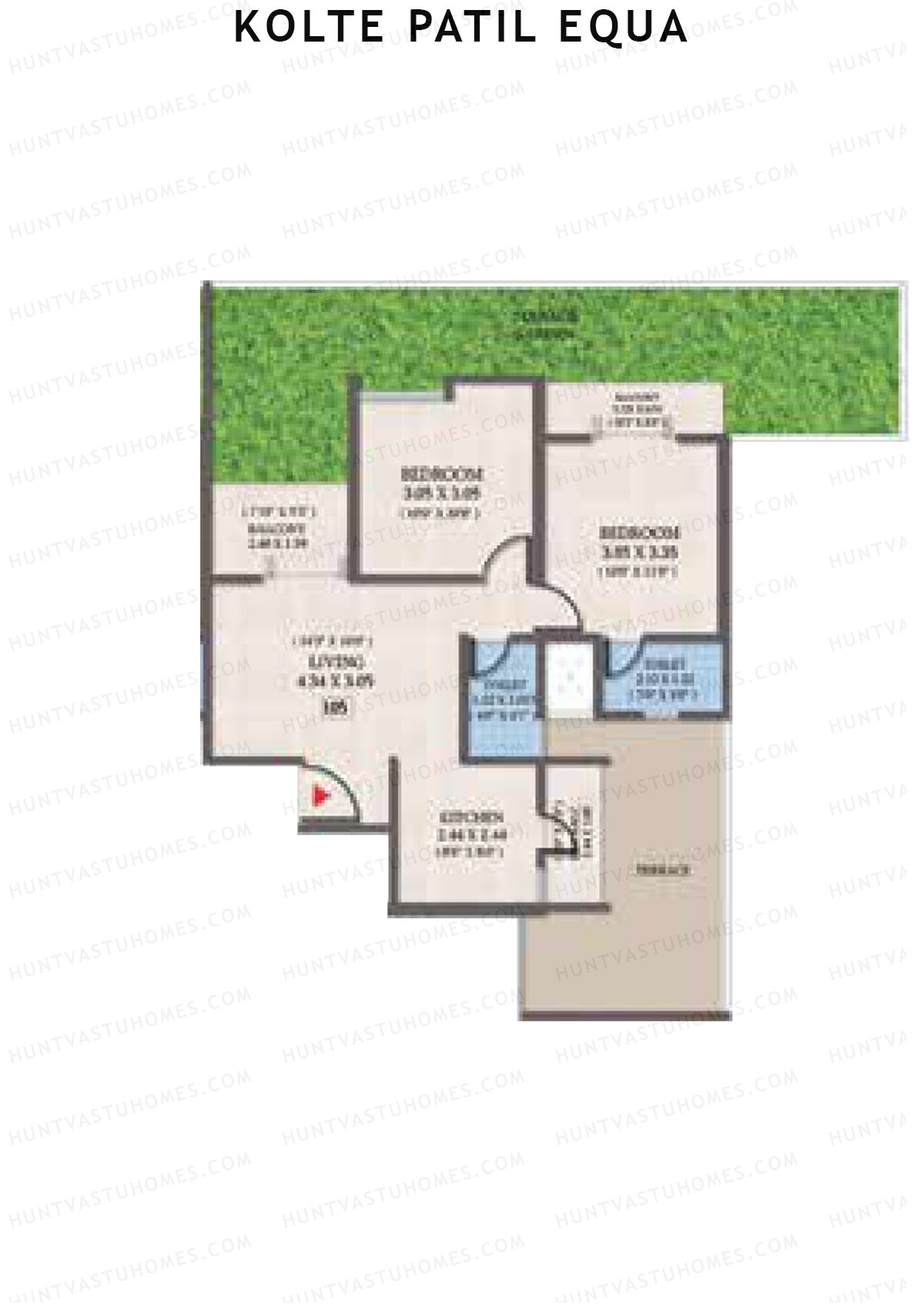 Kolte Patil Equa Wing G Unit 5 Floor Plan