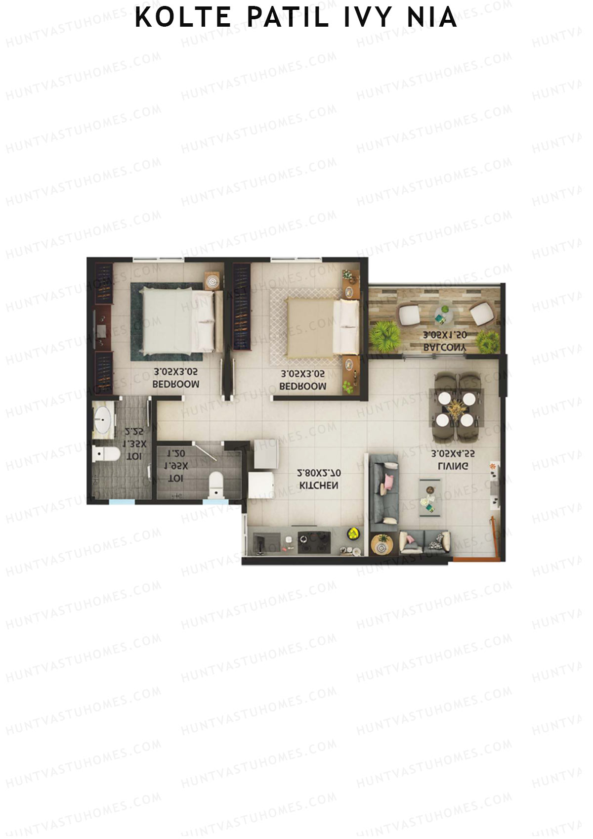 Kolte Patil Ivy Nia Tower G6 Unit 7 Floor Plan