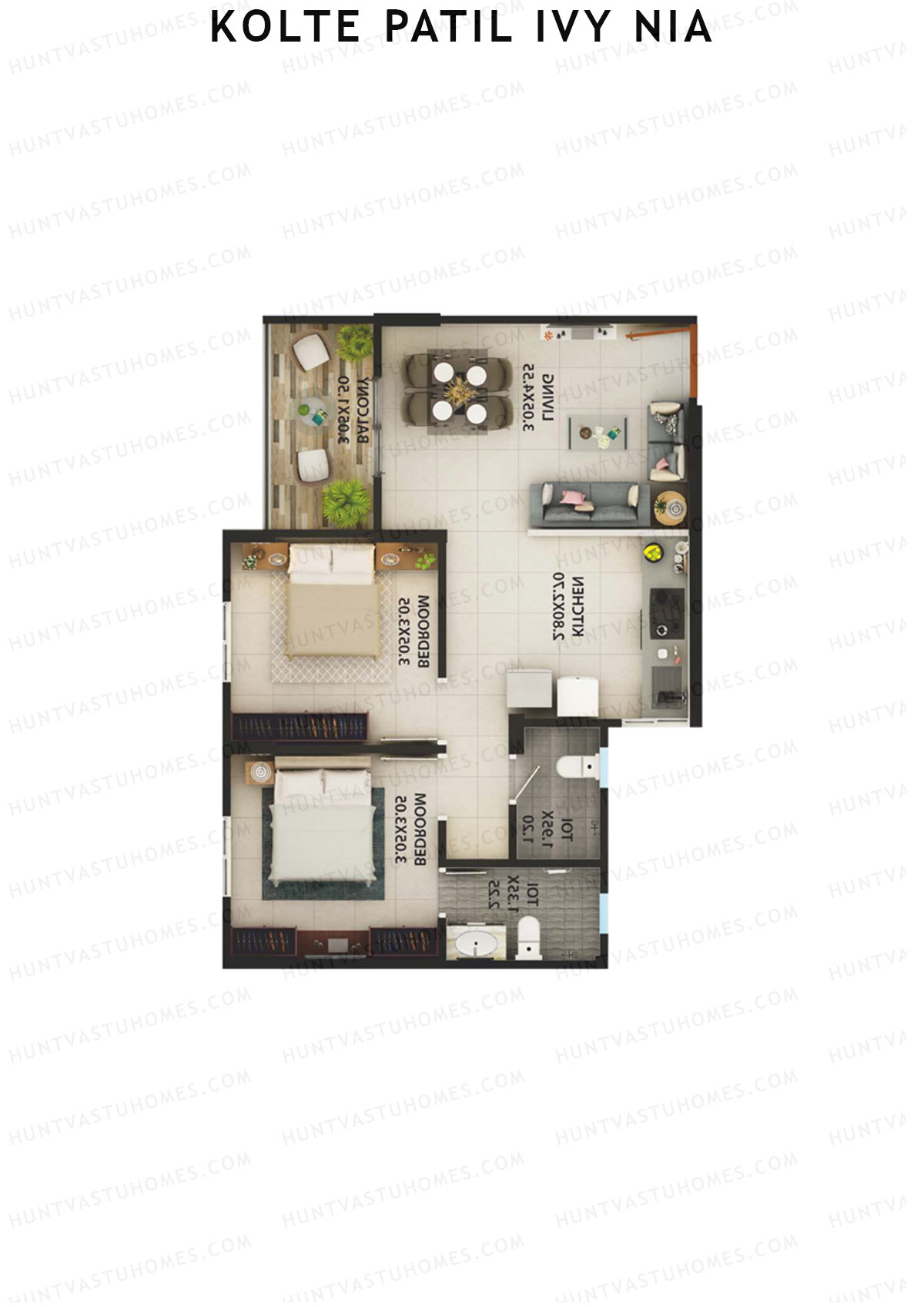 Kolte Patil Ivy Nia Tower G7 Unit 7 Floor Plan