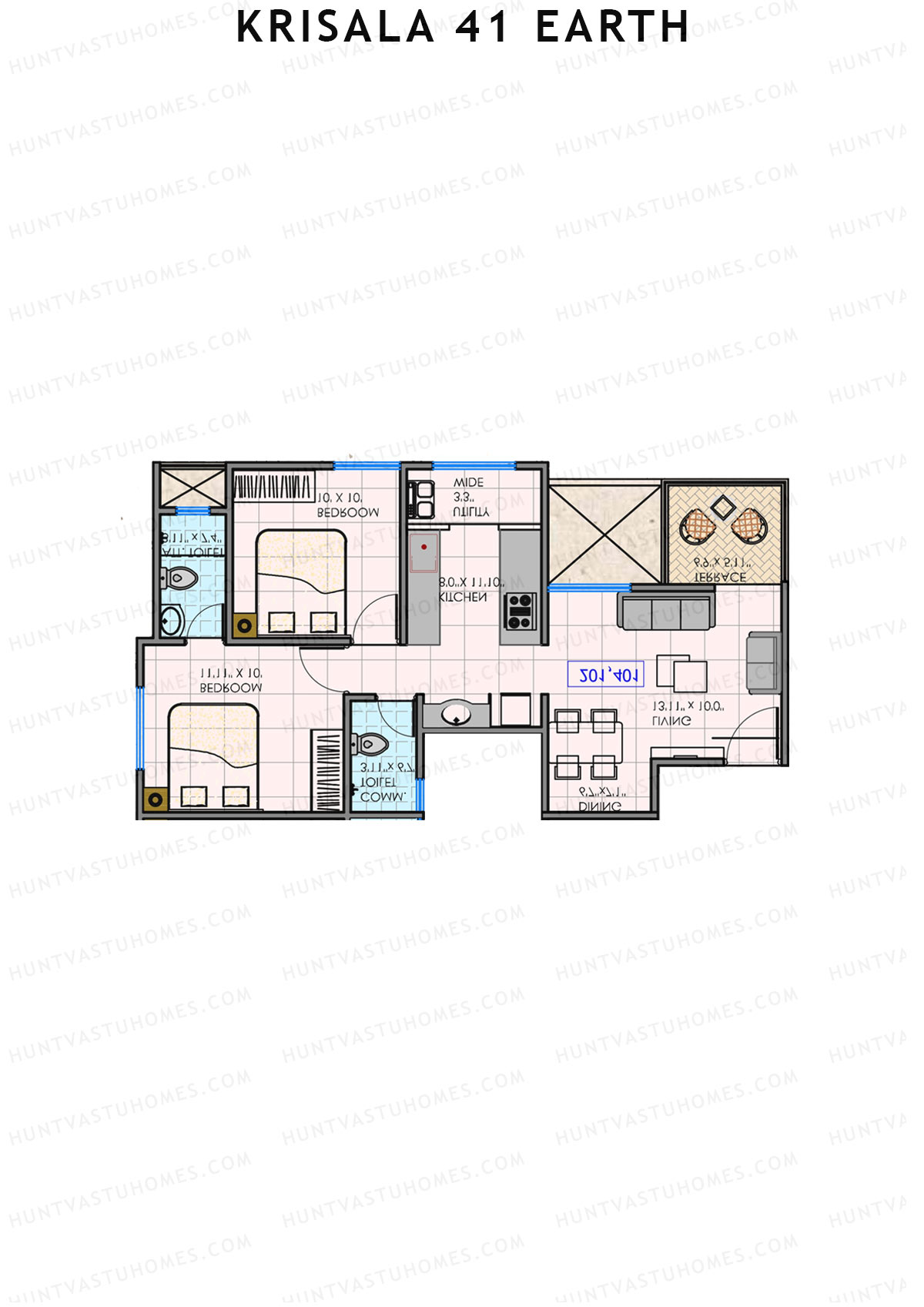 Krisala 41 Earth Wing A Unit 2 Floor Plan