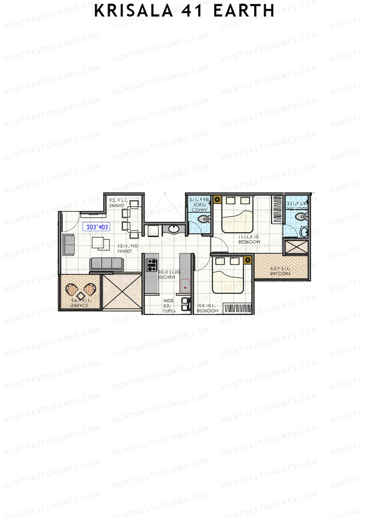Krisala 41 Earth Wing A Unit 4 Floor Plan
