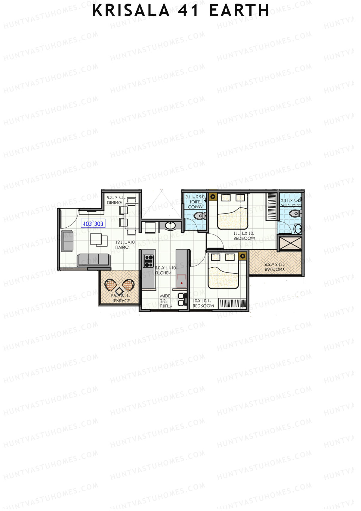 Krisala 41 Earth Wing A Unit 4 Floor Plan