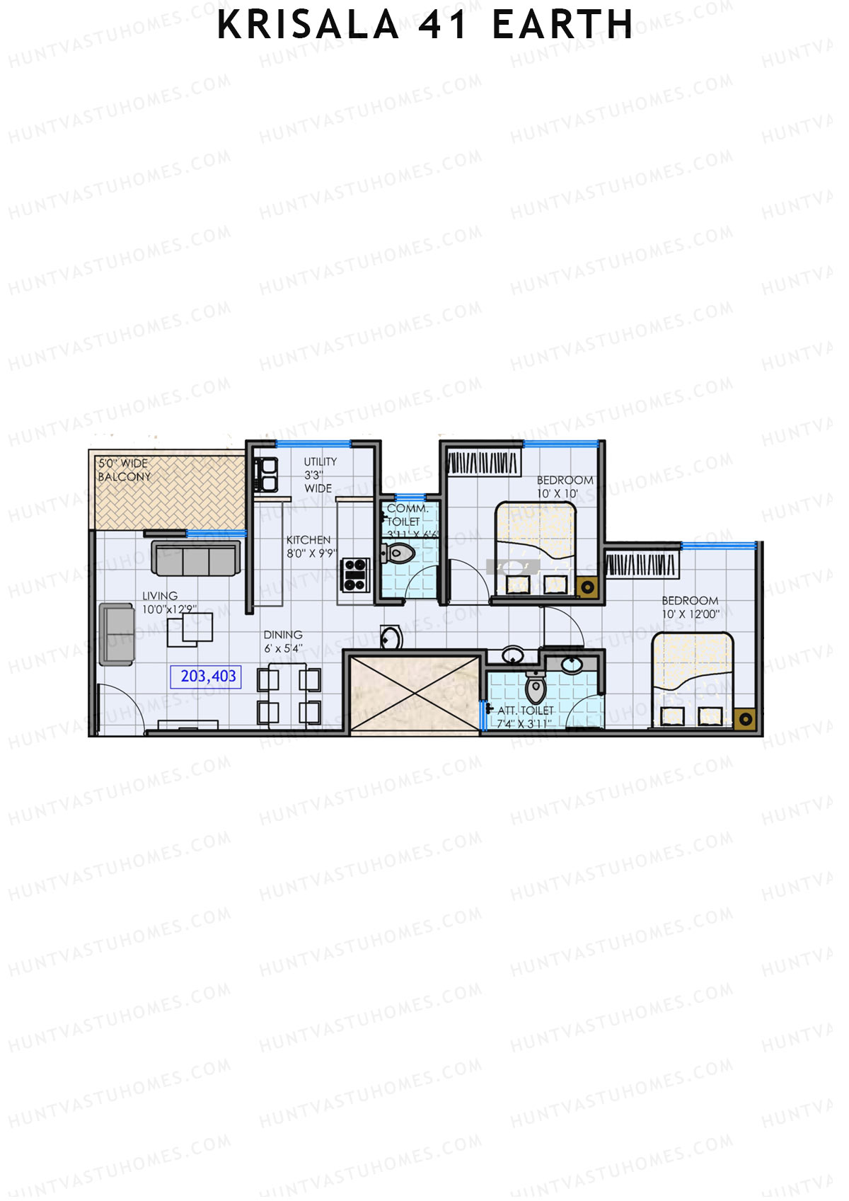 Krisala 41 Earth Wing B Unit 3 Floor Plan