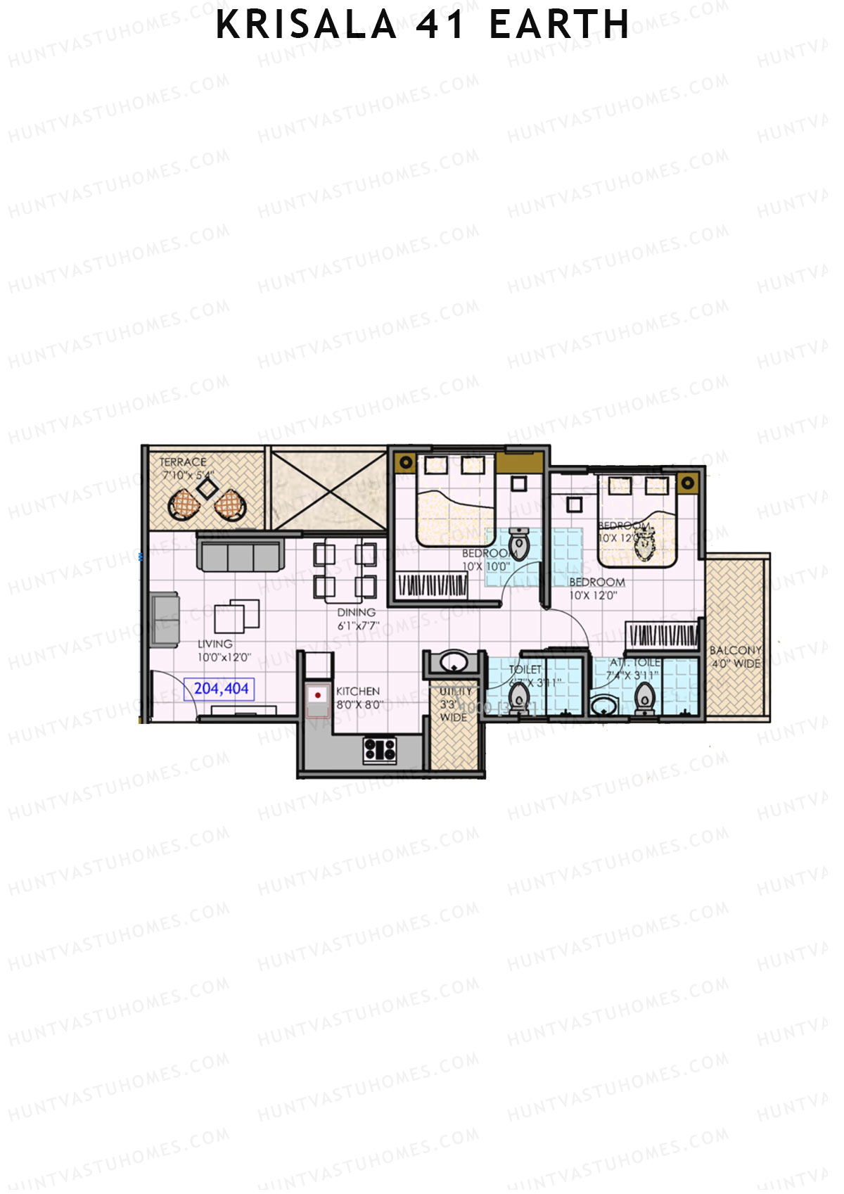 Krisala 41 Earth Wing B Unit 4 Floor Plan
