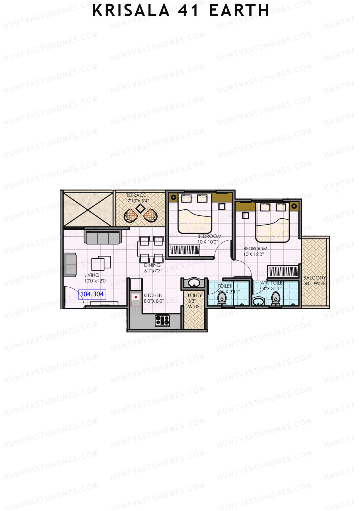 Krisala 41 Earth Wing B Unit 4 Floor Plan