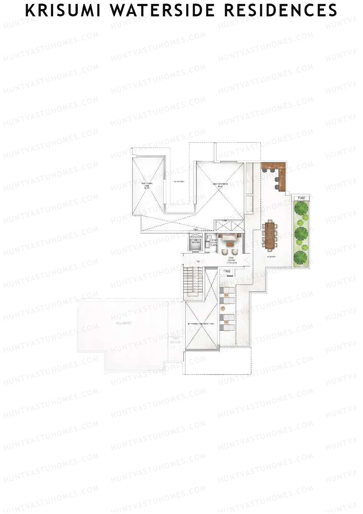 Krisumi Waterside Residences Tower 3 Unit 2 Type C (Penthouse) Floor Plan