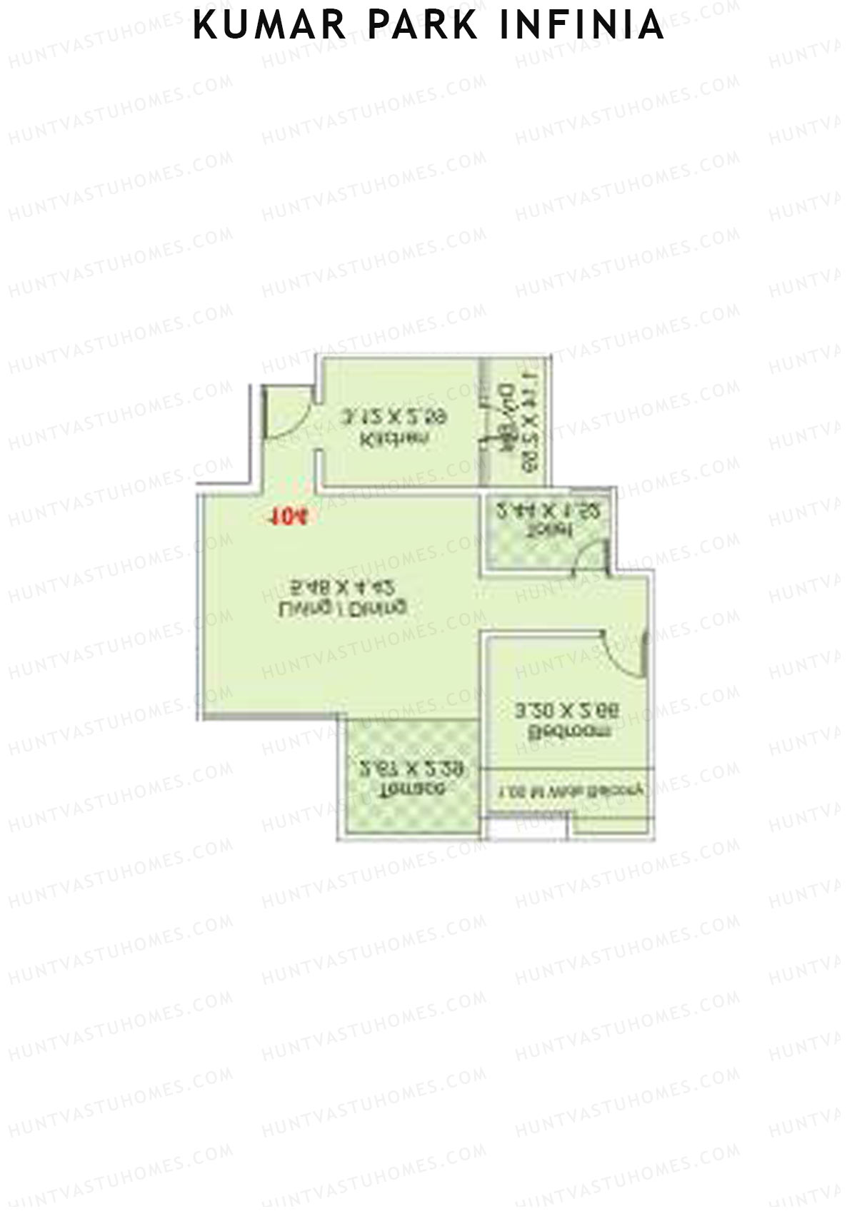 Kumar Park Infinia Wing G2 Unit 1 Floor Plan