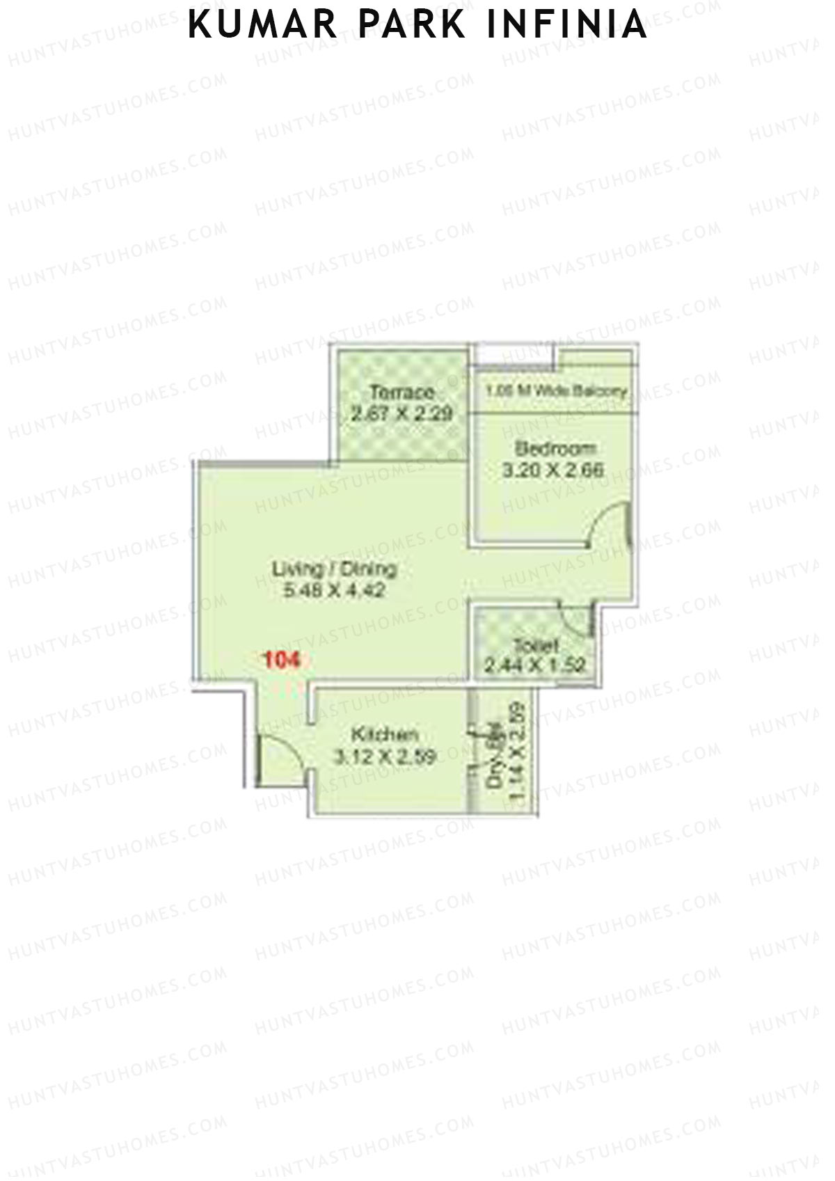 Kumar Park Infinia Wing G2 Unit 4 Floor Plan