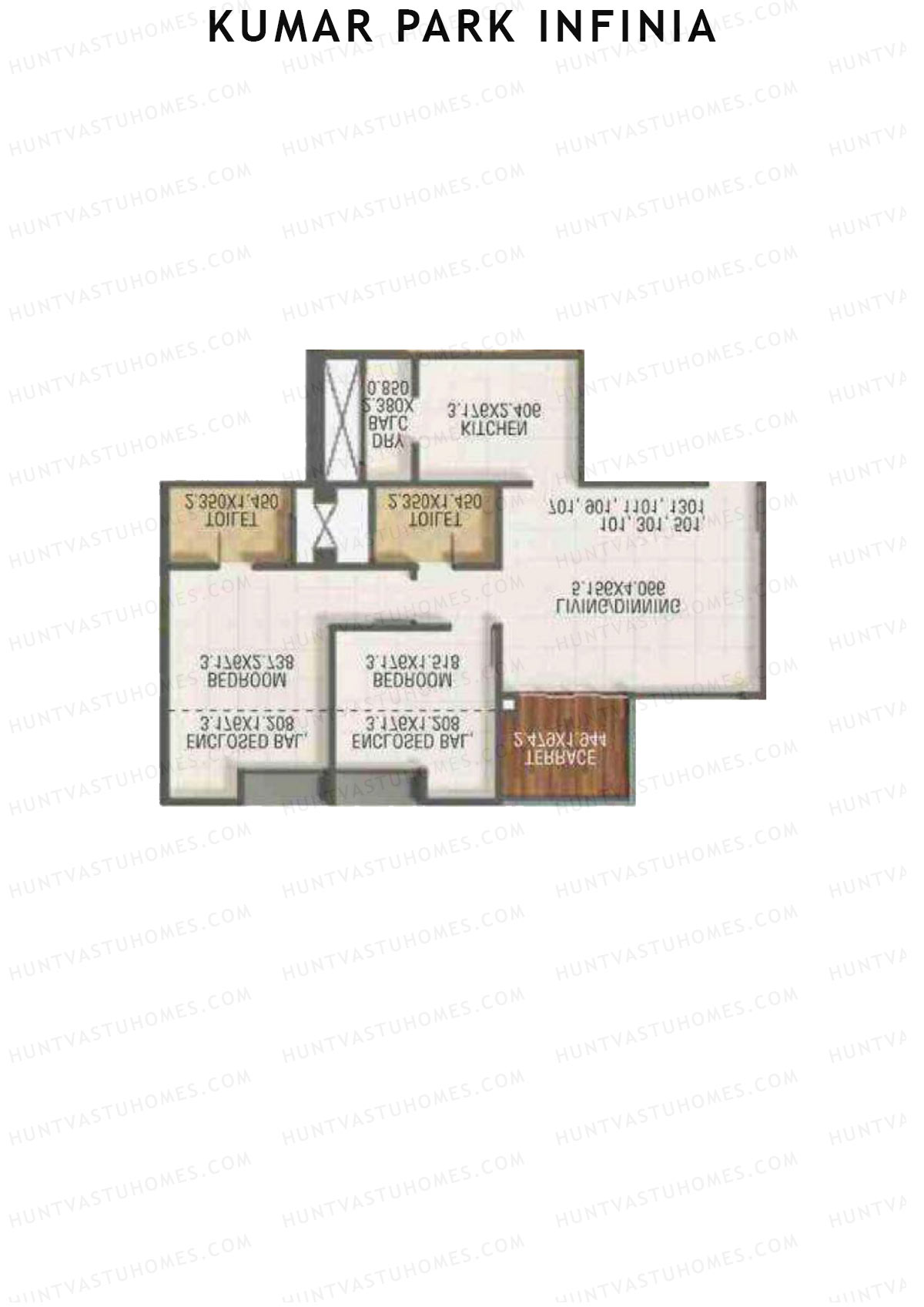 Kumar Park Infinia Wing I2 Unit 4 Floor Plan