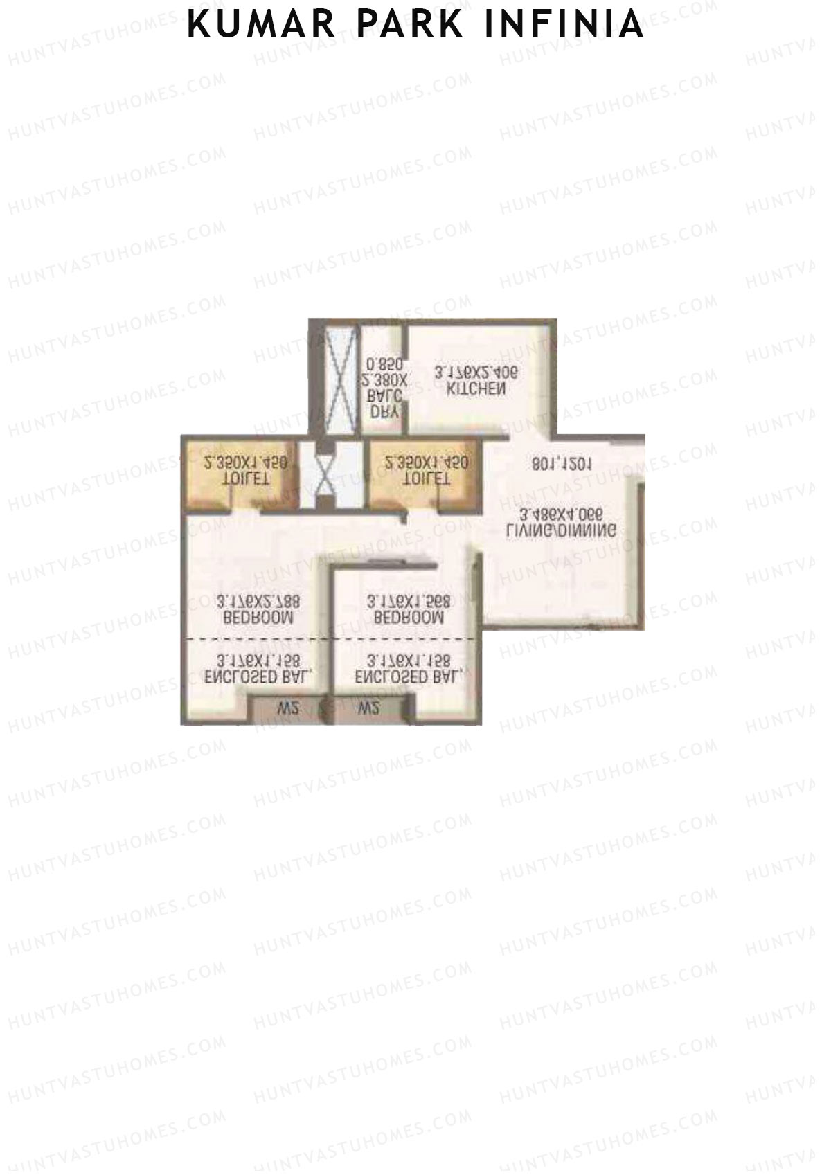 Kumar Park Infinia Wing I3 Unit 5 Floor Plan
