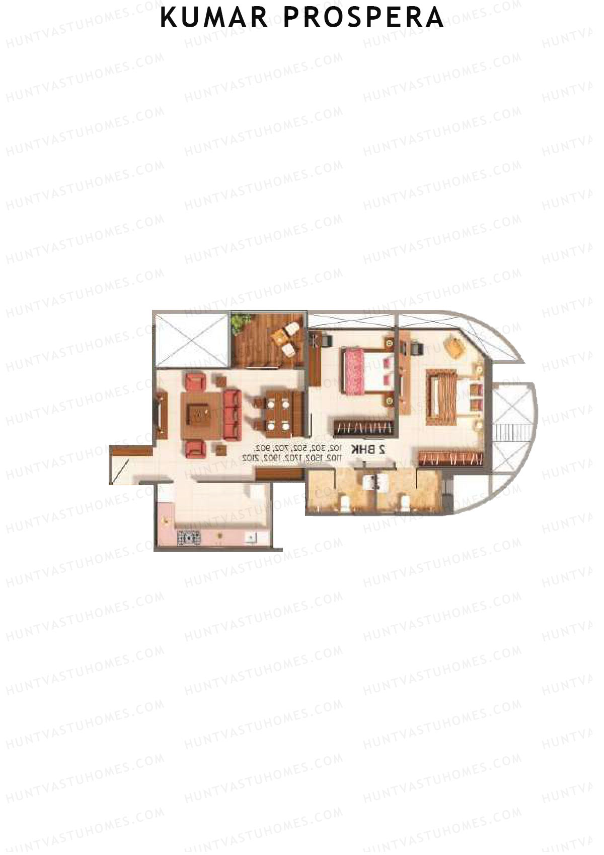 Kumar Prospera Tower A5 Unit 1 Floor Plan