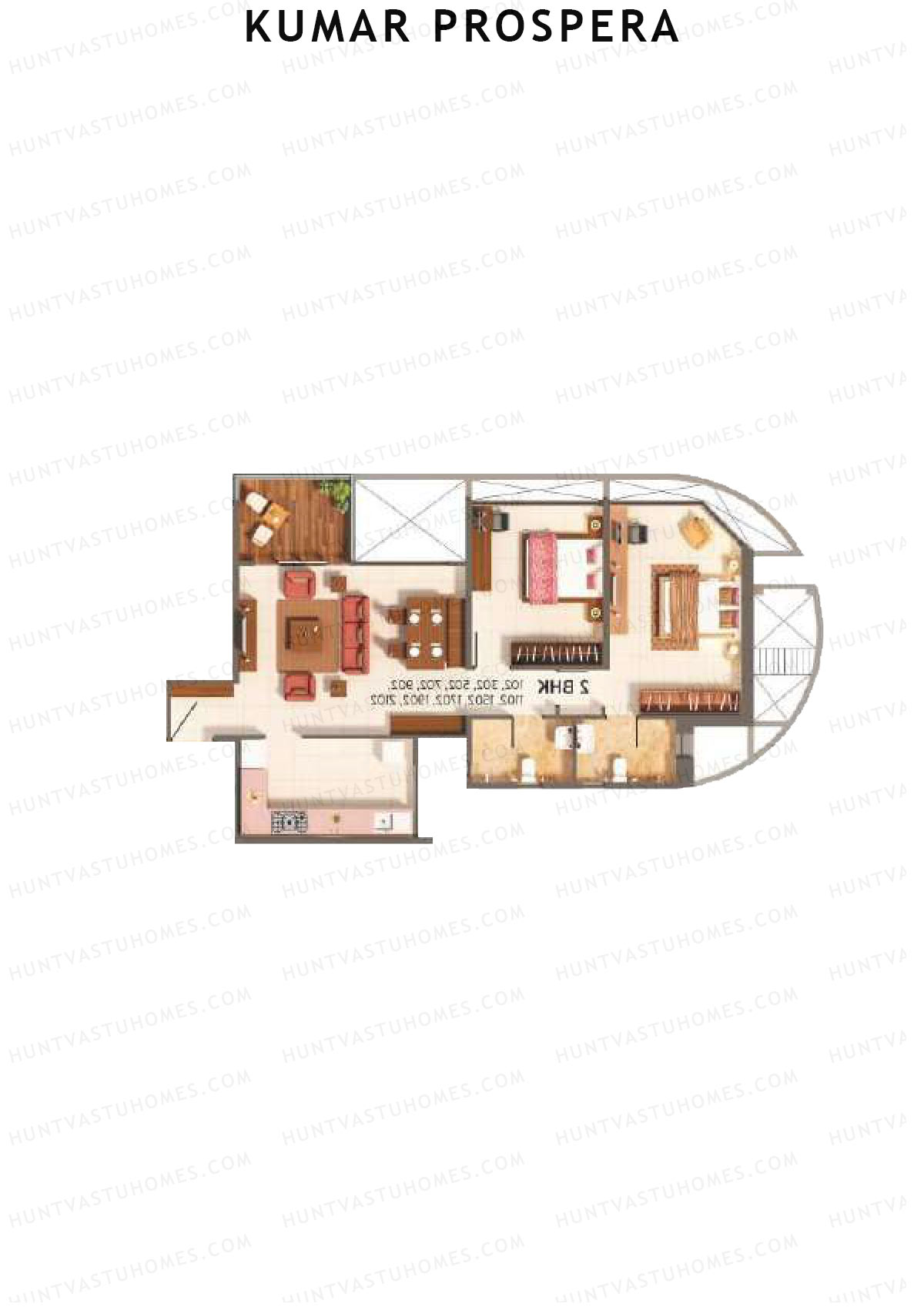 Kumar Prospera Tower A5 Unit 1 Floor Plan