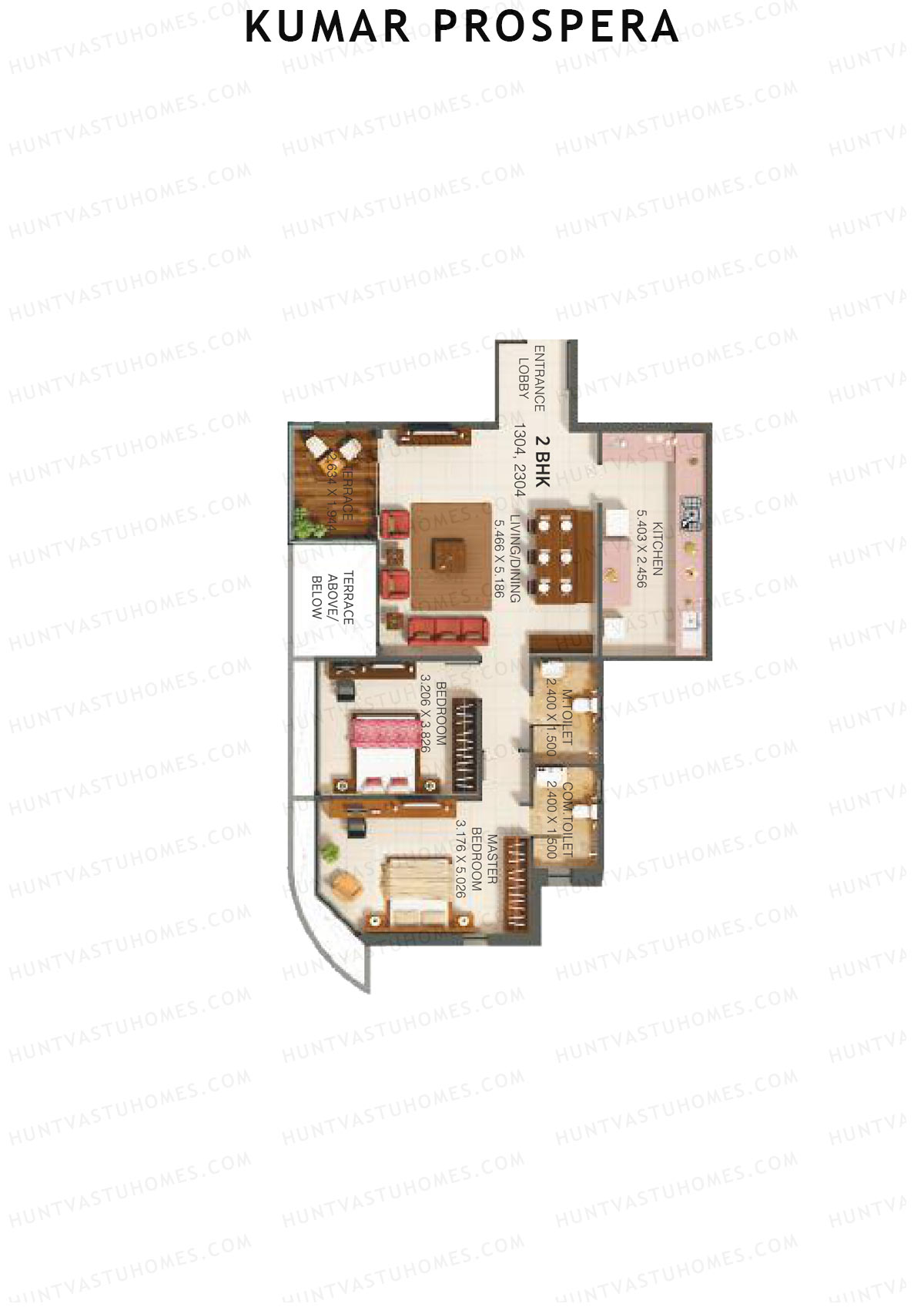 Kumar Prospera Tower A7 Unit 4 Floor Plan