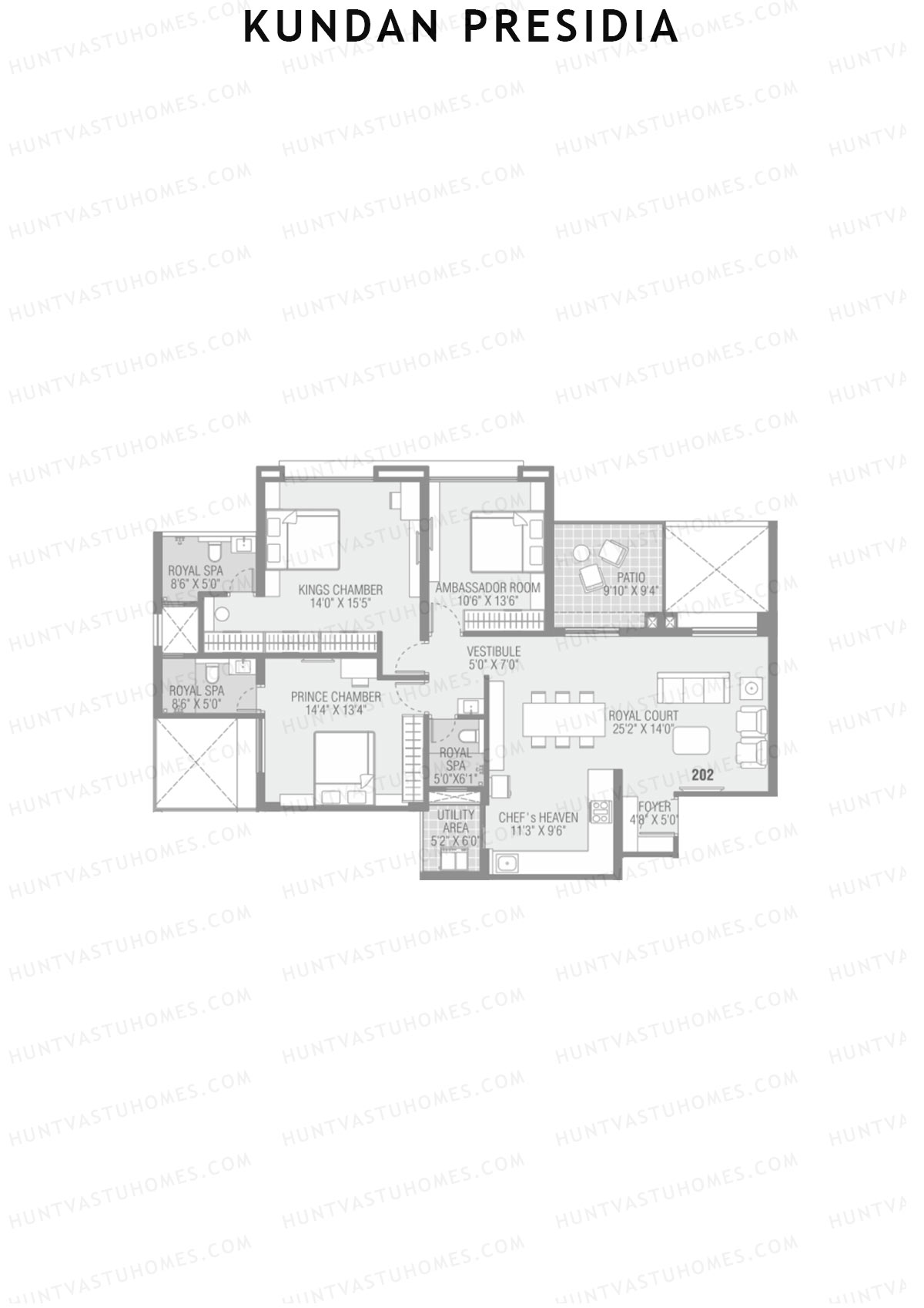Kundan Presidia Wing A Unit 2 Floor Plan