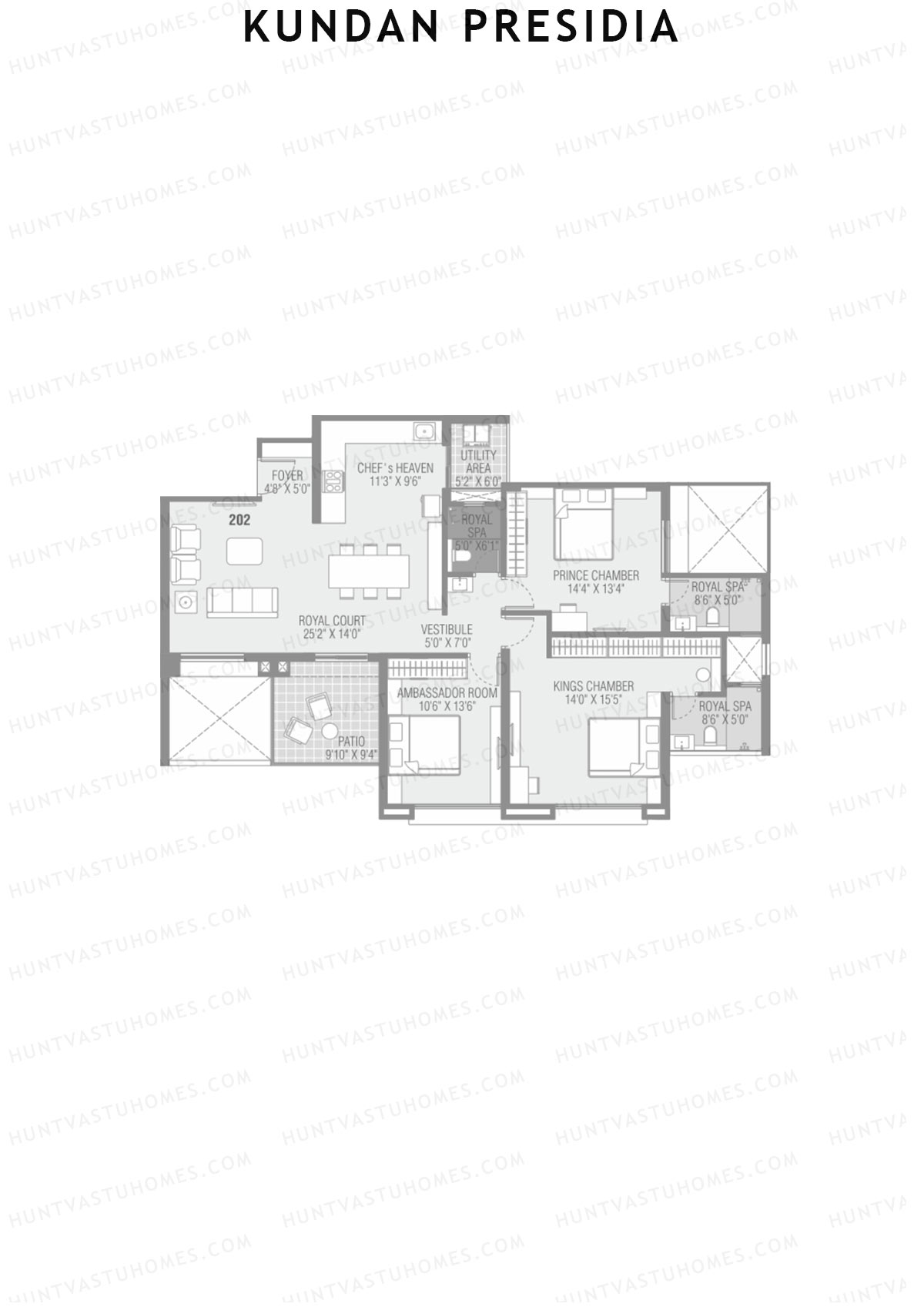 Kundan Presidia Wing B Unit 2 Floor Plan