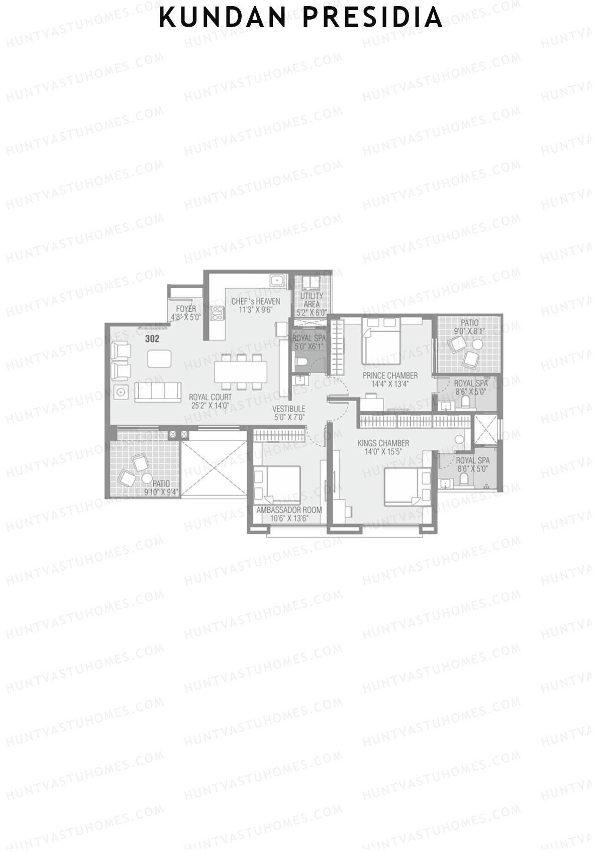 Kundan Presidia Wing B Unit 2 Floor Plan
