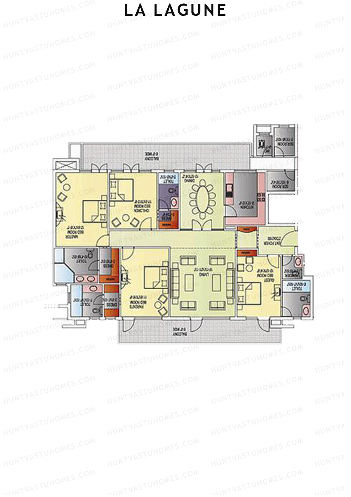La Lagune Tower A Unit 1 Floor Plan