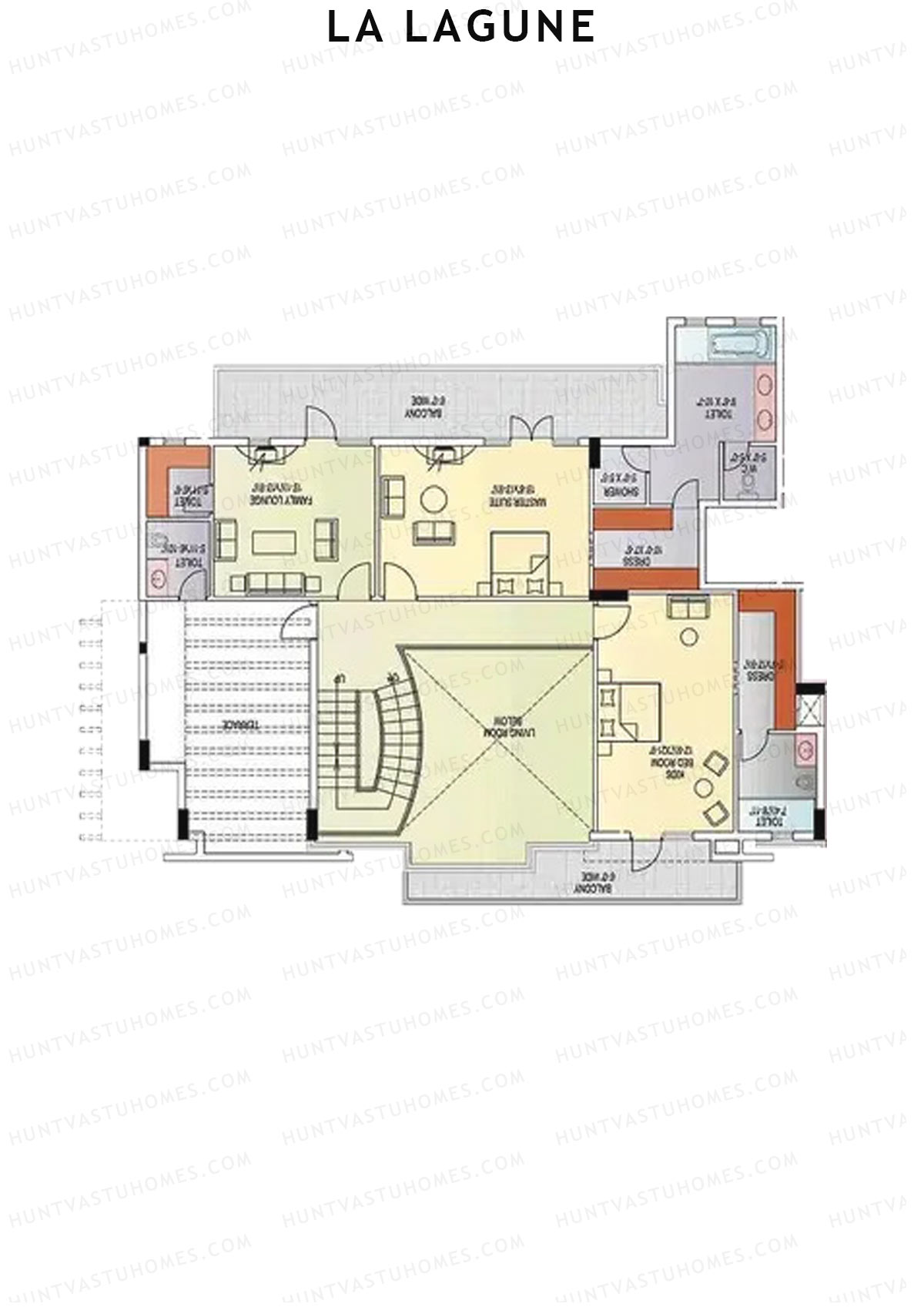 La Lagune Tower B Unit 1  TYPE PH LW(Penthouse) Floor Plan