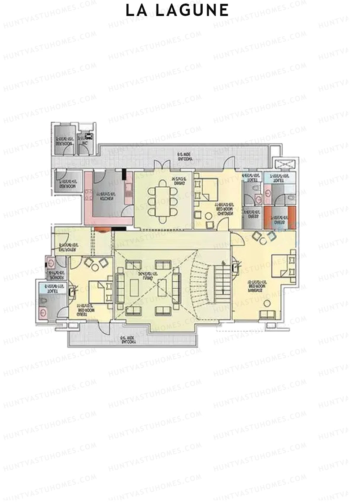 La Lagune Tower B Unit 2  TYPE PH LW(Penthouse) Floor Plan