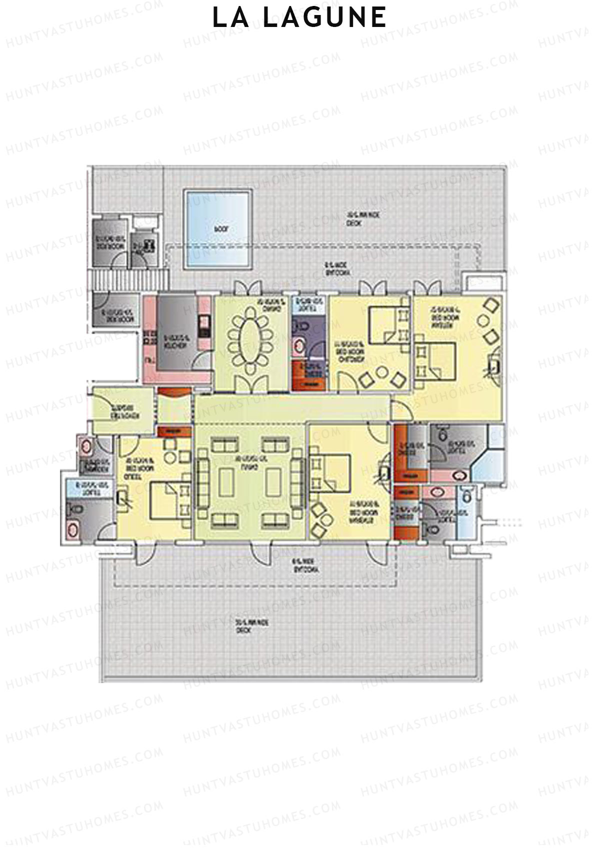 La Lagune Tower D Unit 2 Floor Plan
