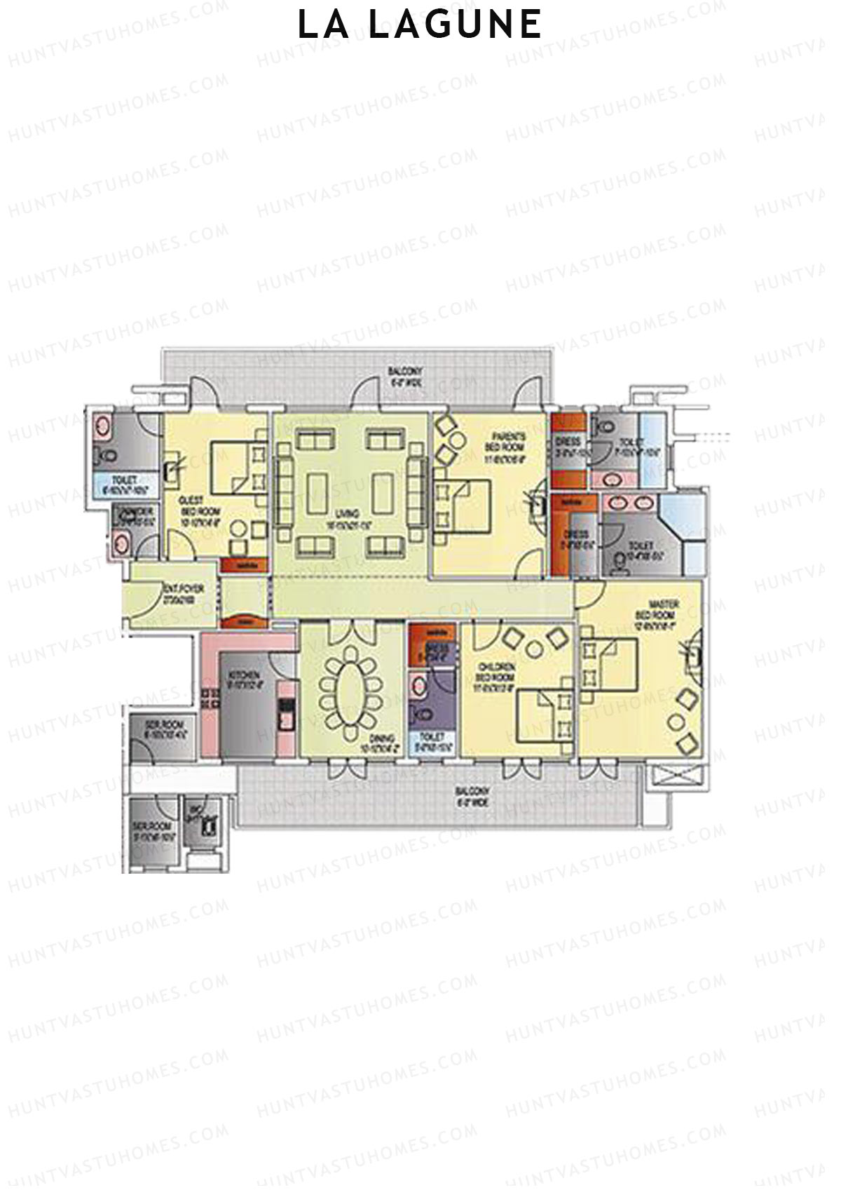 La Lagune Tower E Unit 2 Floor Plan
