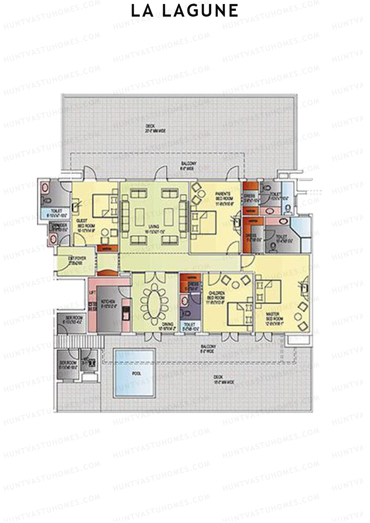 La Lagune Tower F Unit 2 Floor Plan