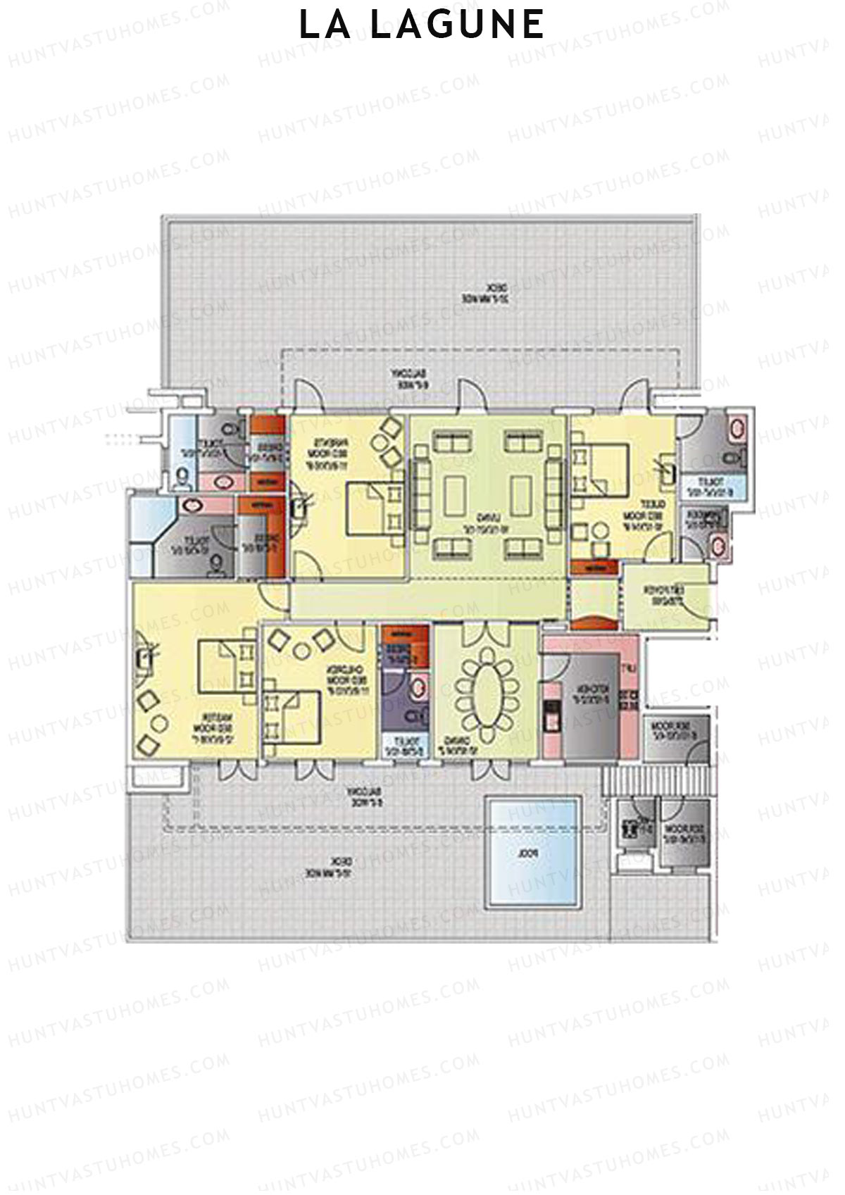 La Lagune Tower G Unit 1 Floor Plan