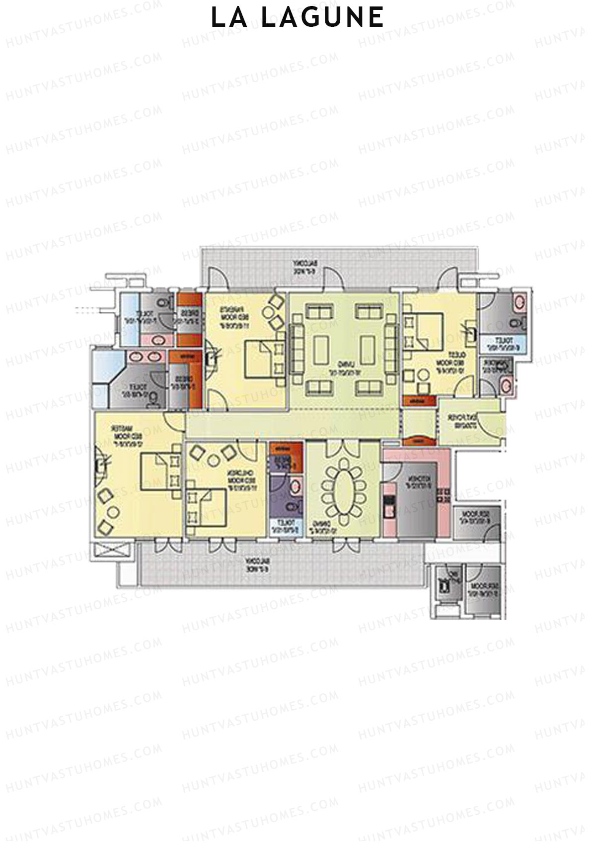 La Lagune Tower H Unit 1 Floor Plan