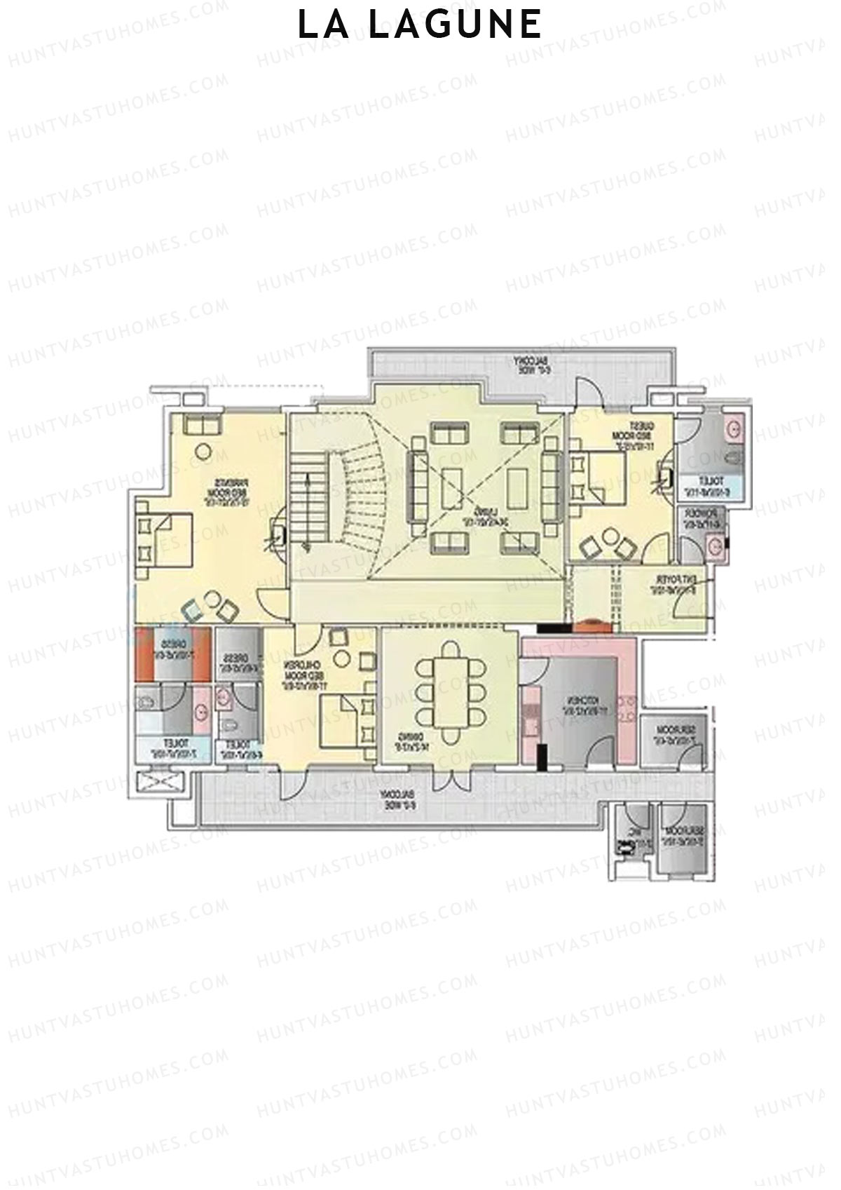 La Lagune Tower H Unit 1  TYPE PH LW(Penthouse) Floor Plan