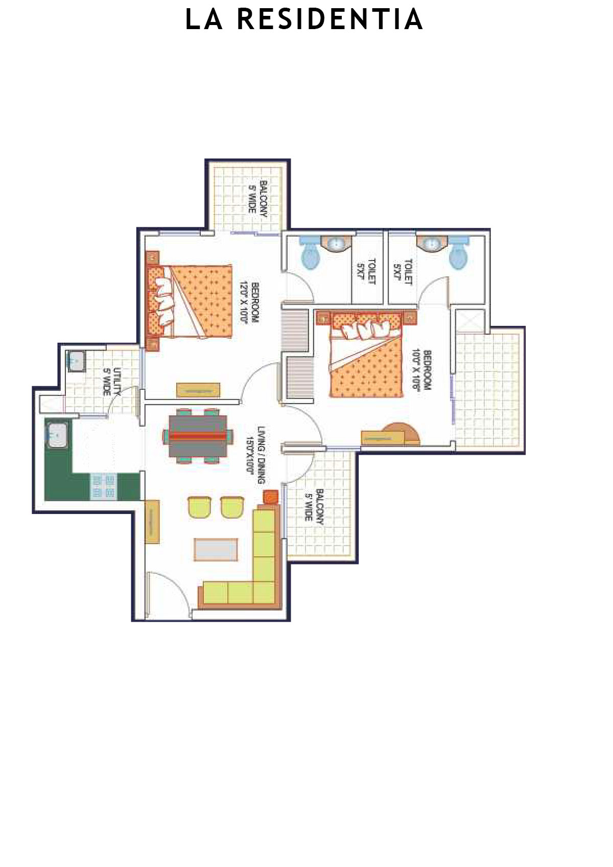 La Residentia Tower 11 Unit 4 Floor Plan