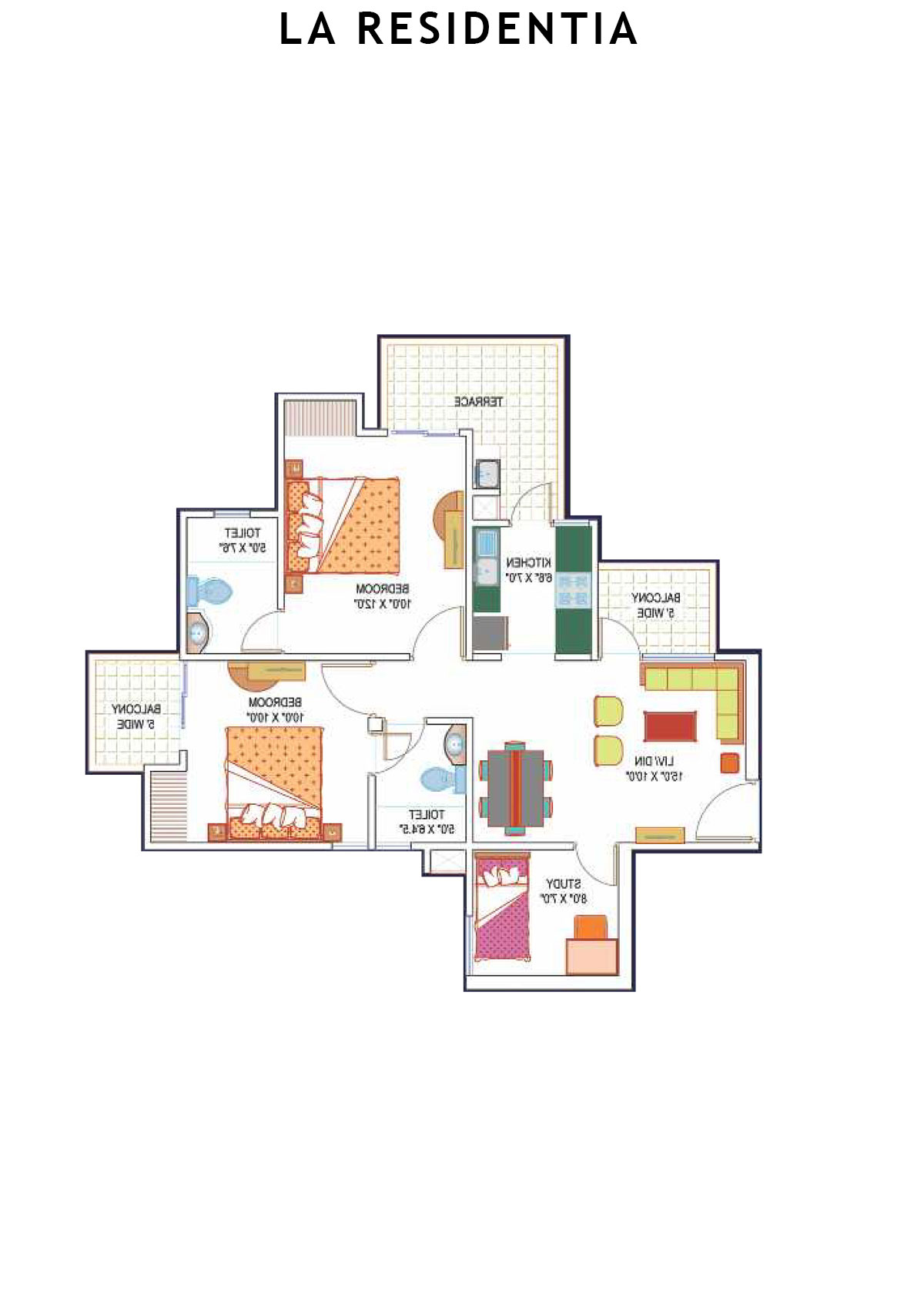 La Residentia Tower 12 Unit 1 Floor Plan