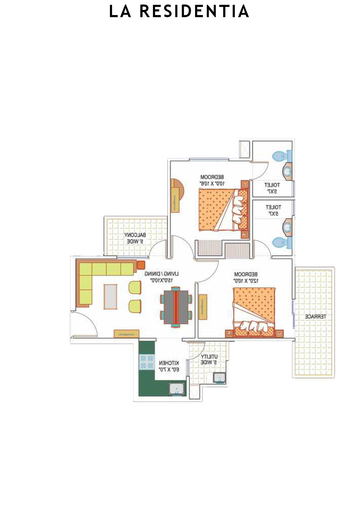 La Residentia Tower 18 Unit 1 Floor Plan