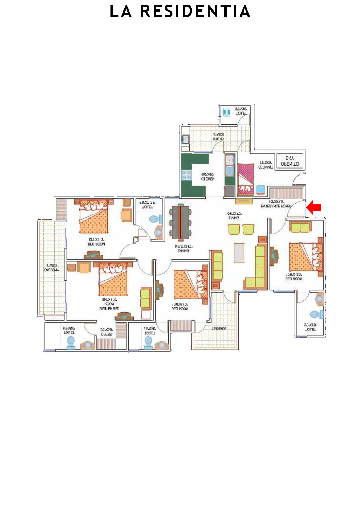 La Residentia Tower 1 Unit 1 Floor Plan