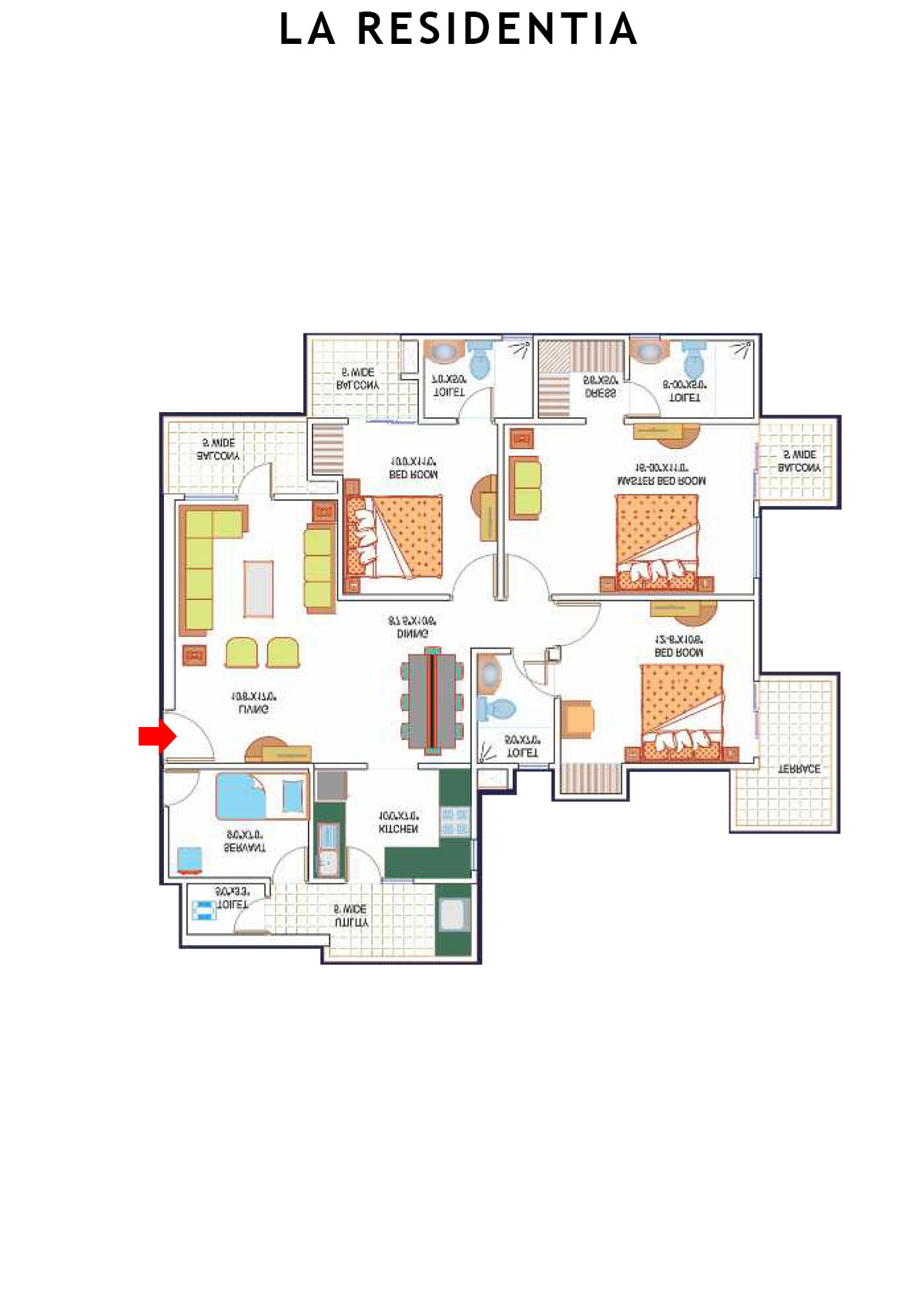 La Residentia Tower 23 Unit 3 Floor Plan