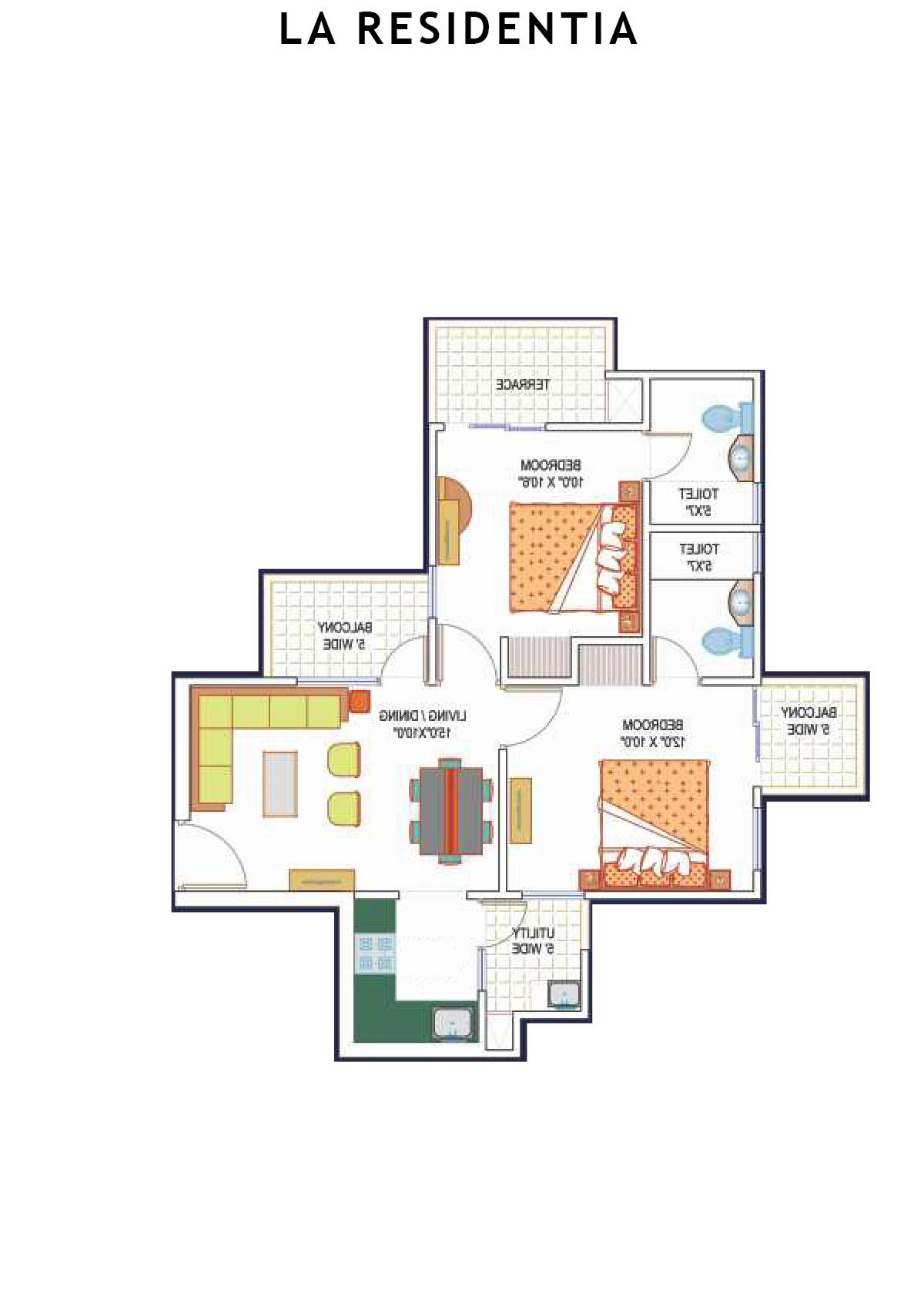 La Residentia Tower 32 Unit 4 Floor Plan