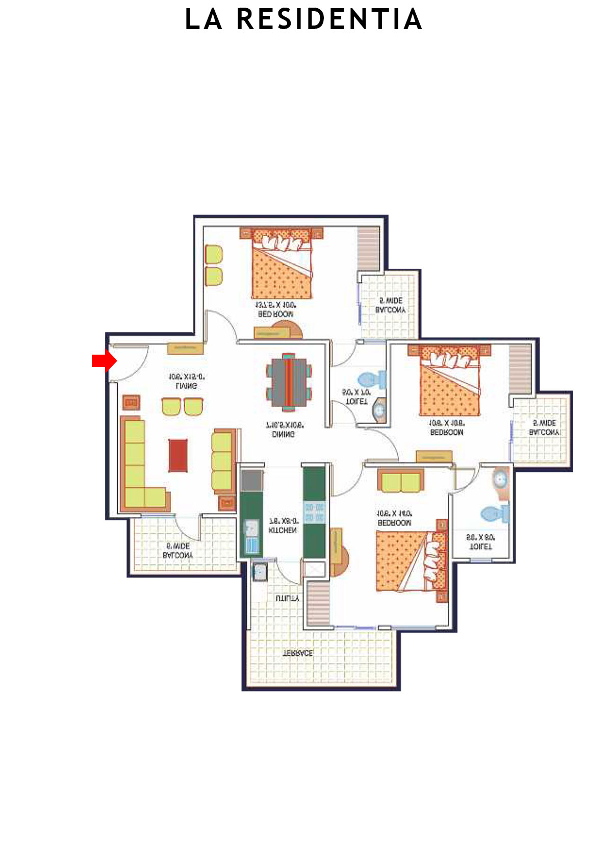 La Residentia Tower 37 Unit 1 Floor Plan