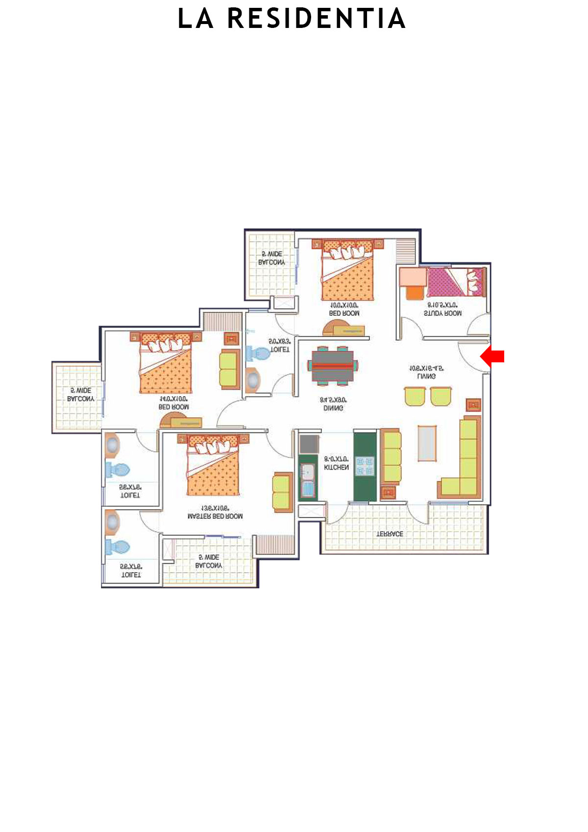 La Residentia Tower 3 Unit 1 Floor Plan