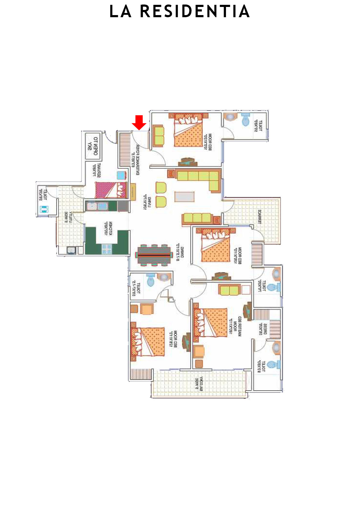 La Residentia Tower 7 Unit 1 Floor Plan