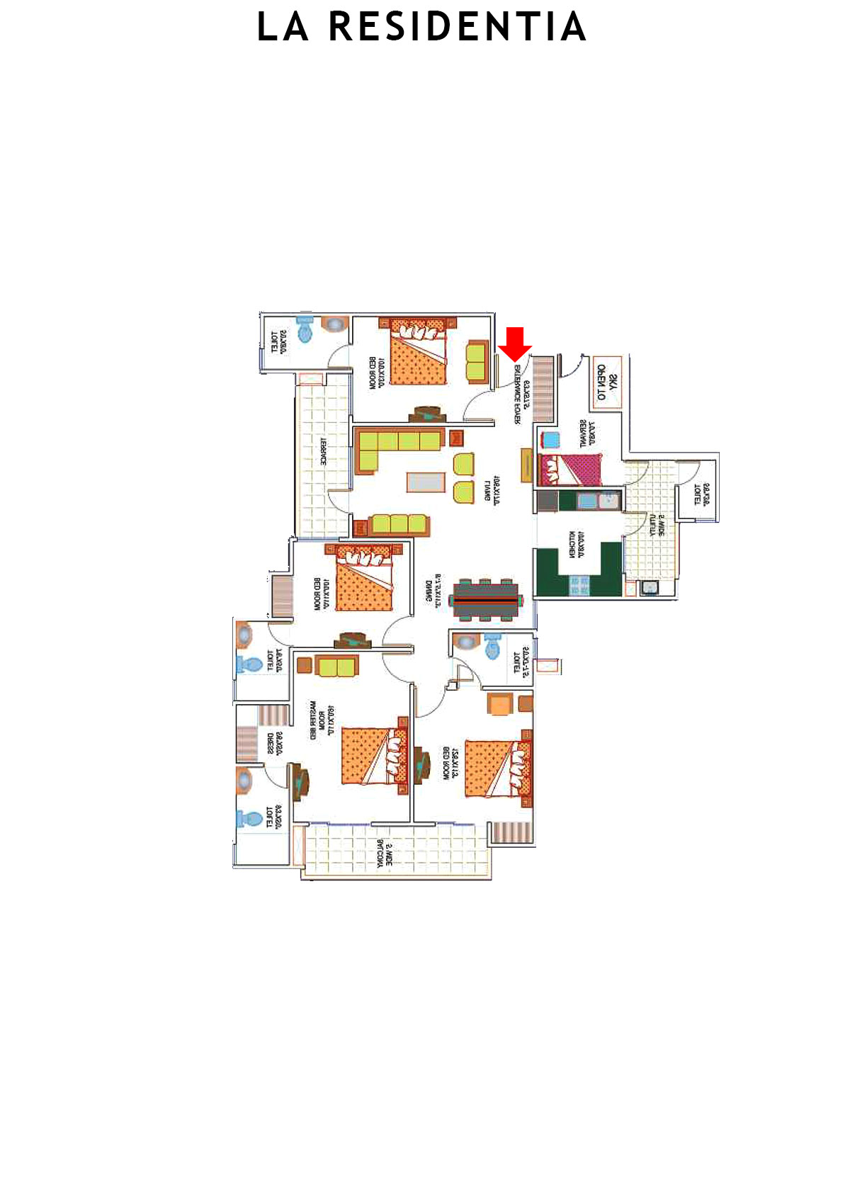 La Residentia Tower 7 Unit 2 Floor Plan